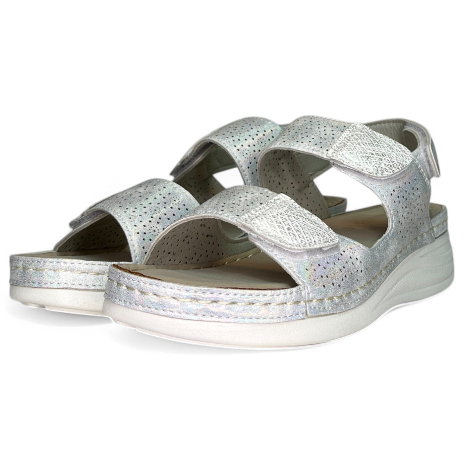 Sandalias Mysoft 25M032 Plata - imagen 3