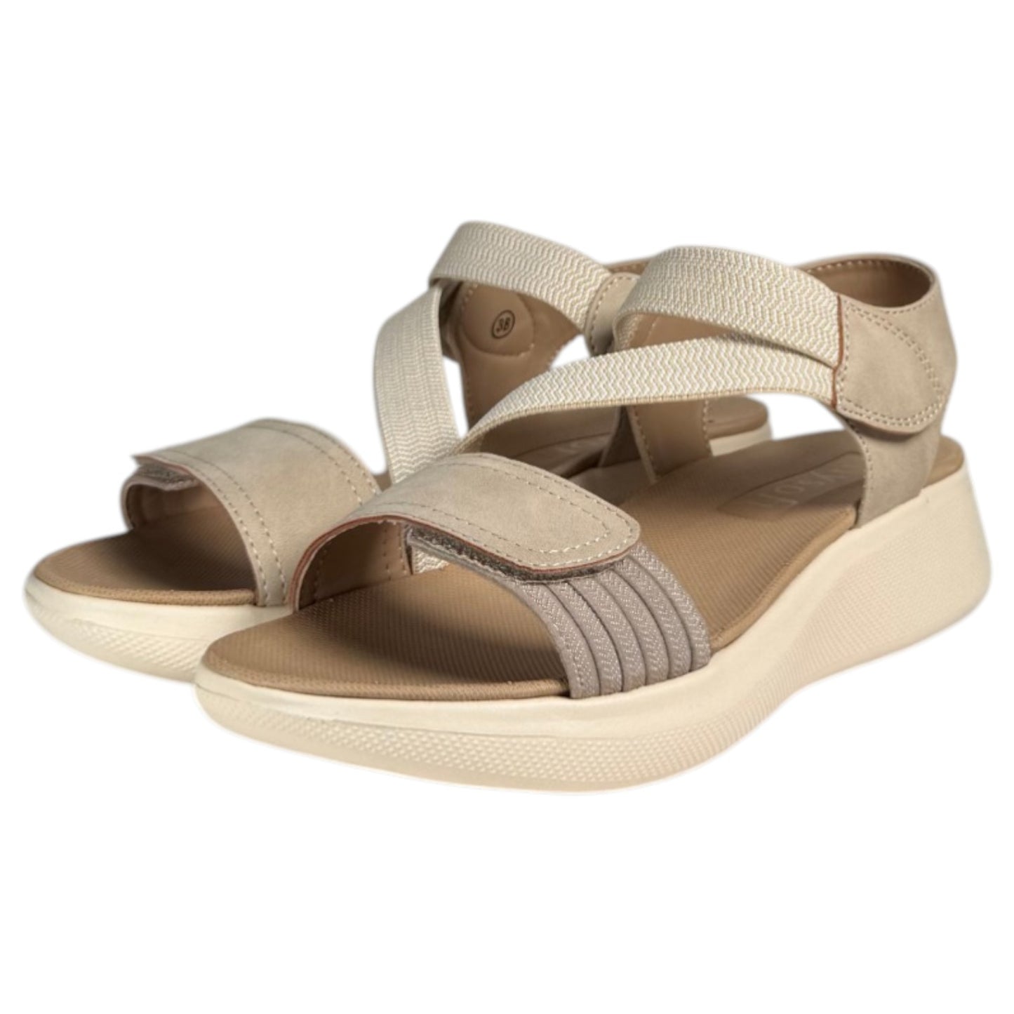 Sandalias Mysoft Elásticos 26M362 Beige - imagen 5