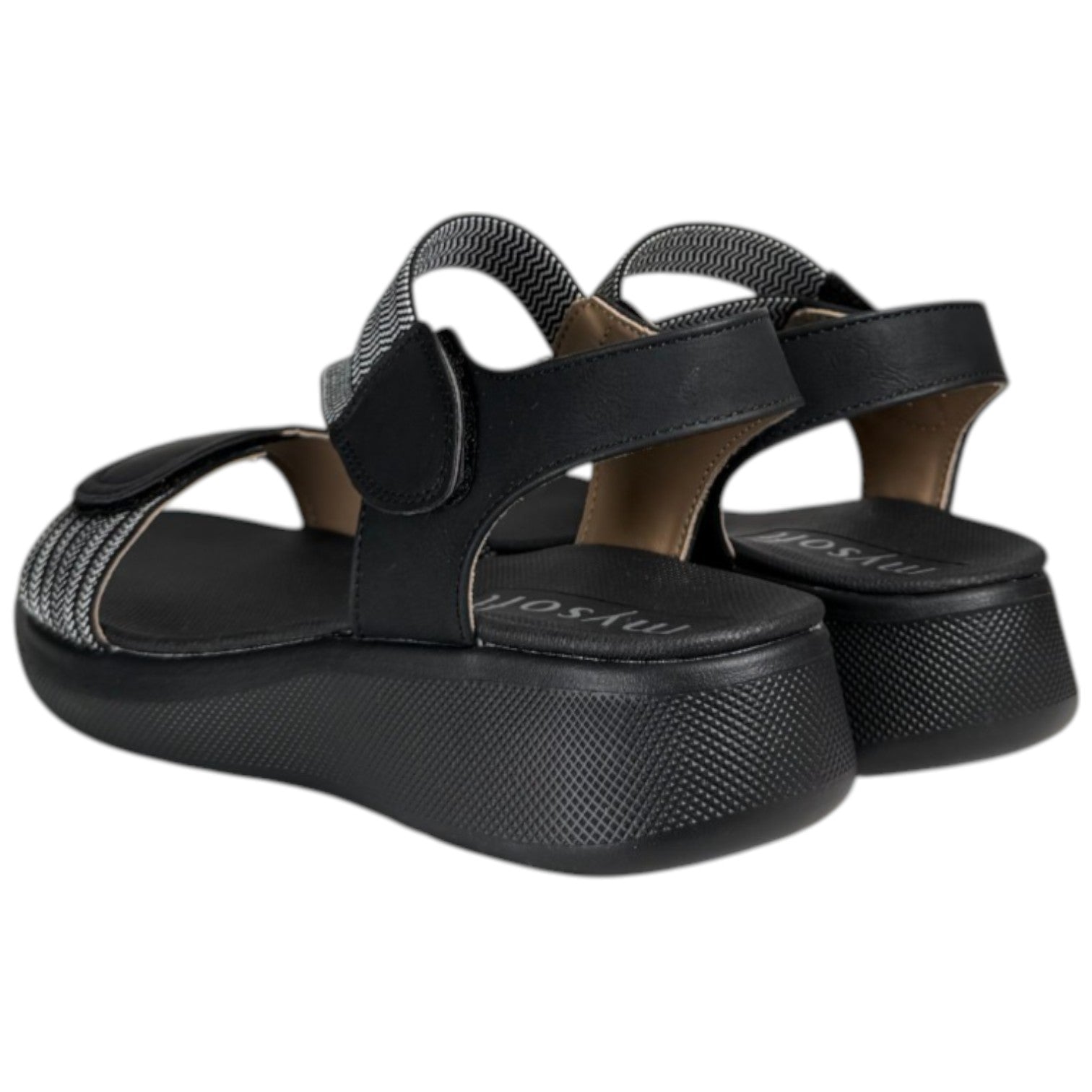Sandalias Mysoft Elásticos 26M362 Negro - imagen 6