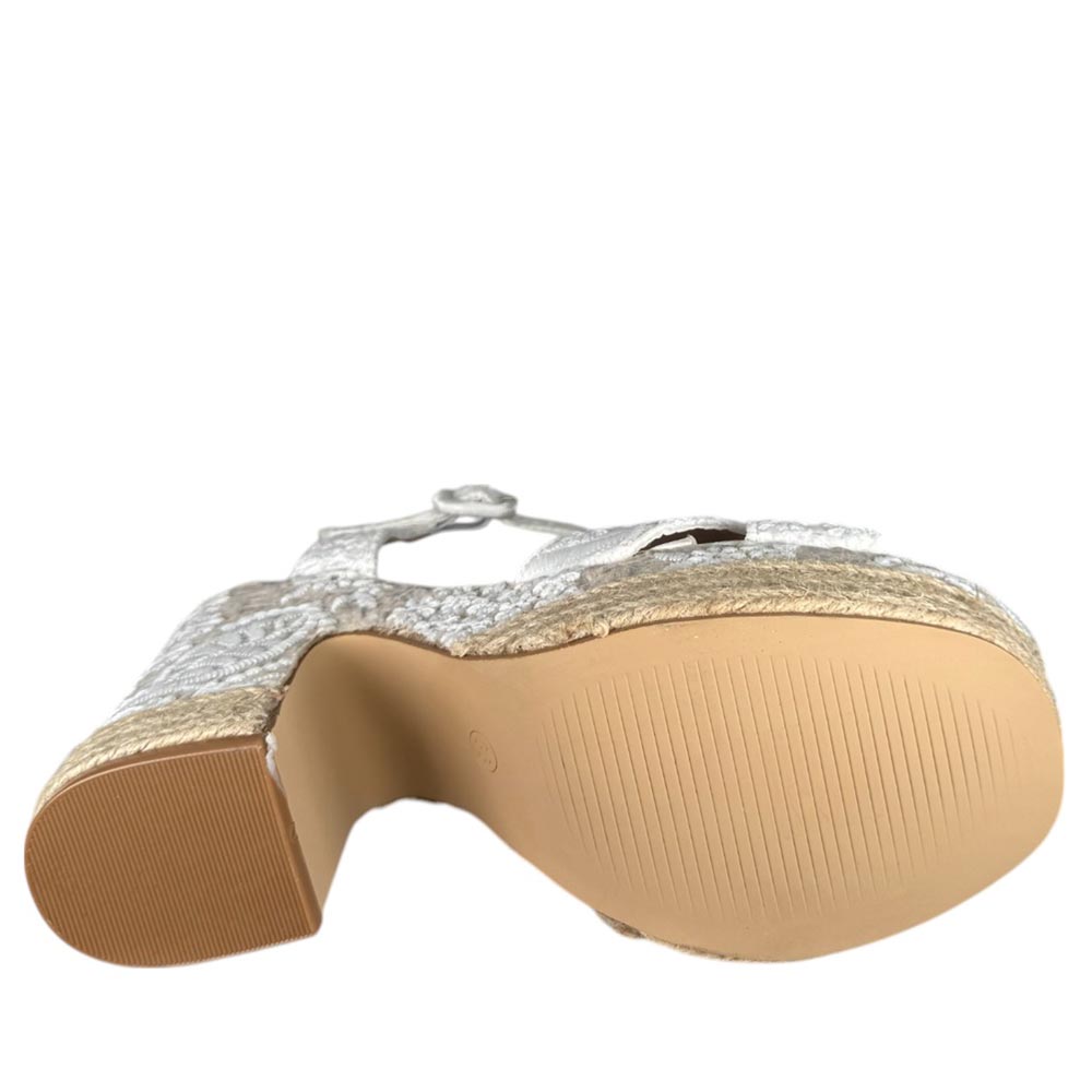 Sandalias de Novia Mandarina Paula Blanco - imagen 7