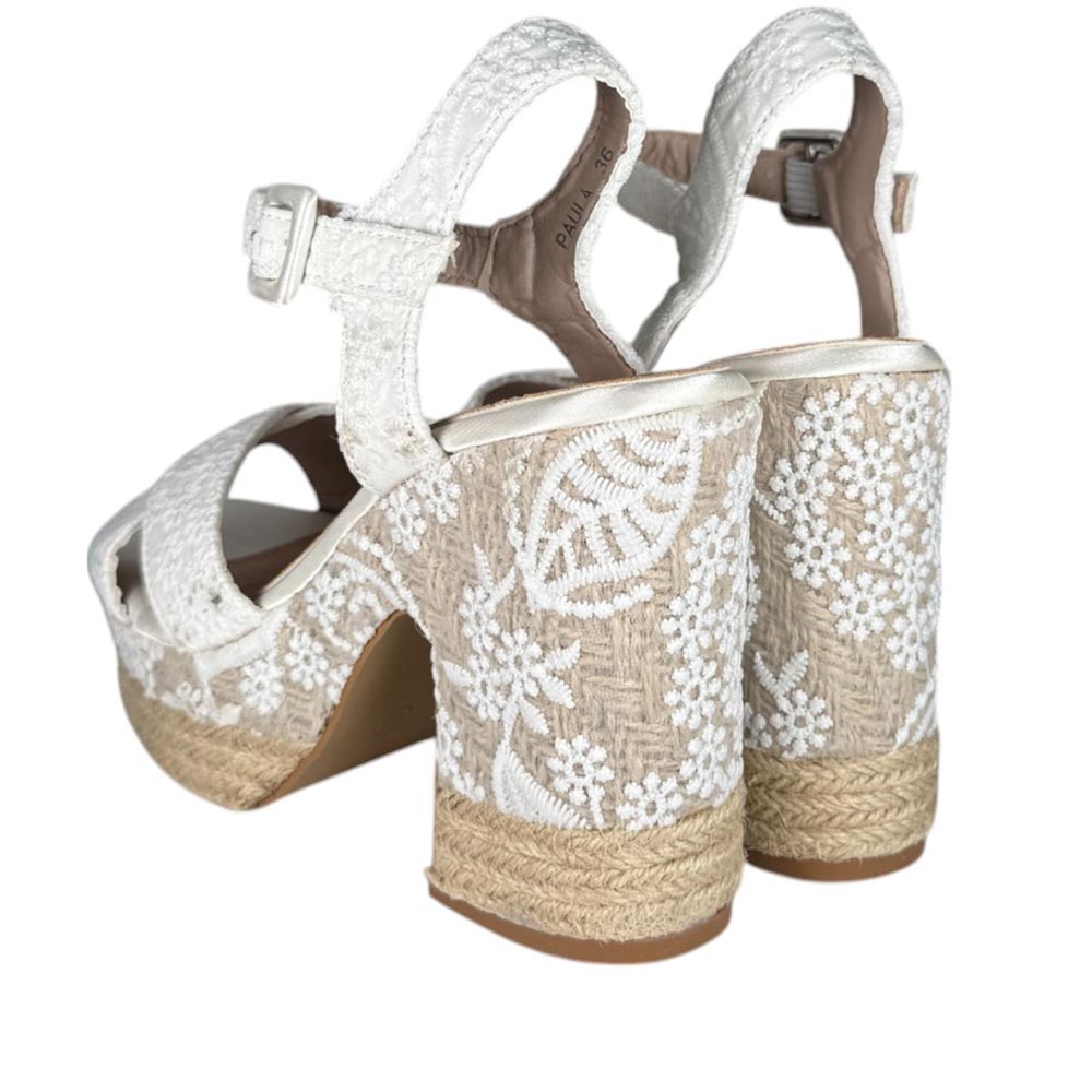 Sandalias de Novia Mandarina Paula Blanco - imagen 6
