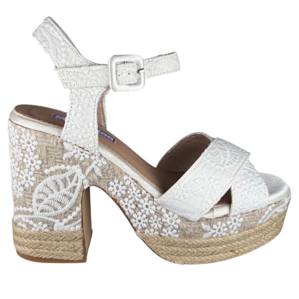 Sandalias de Novia Mandarina Paula Blanco - imagen 1