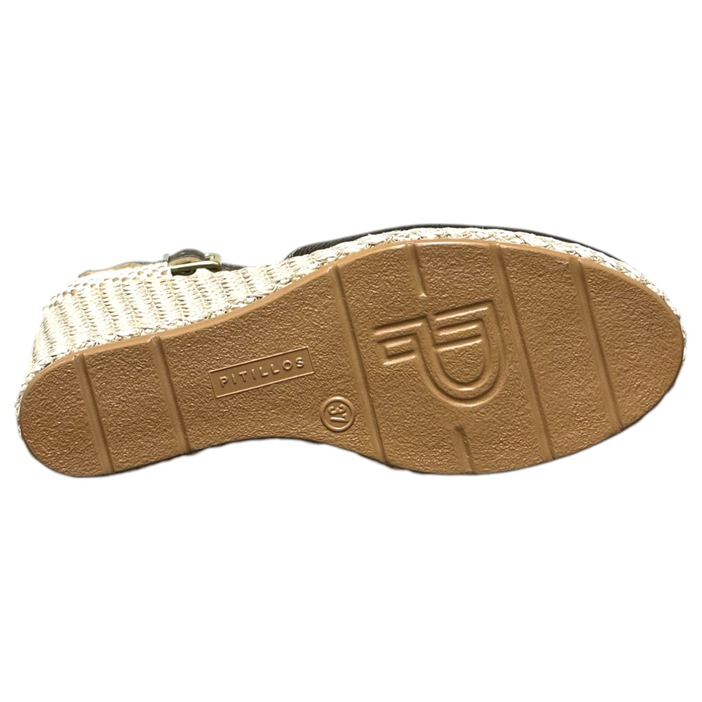 Sandalias Pitillos Cuña Rafia 10634 Plata Vieja - imagen 8