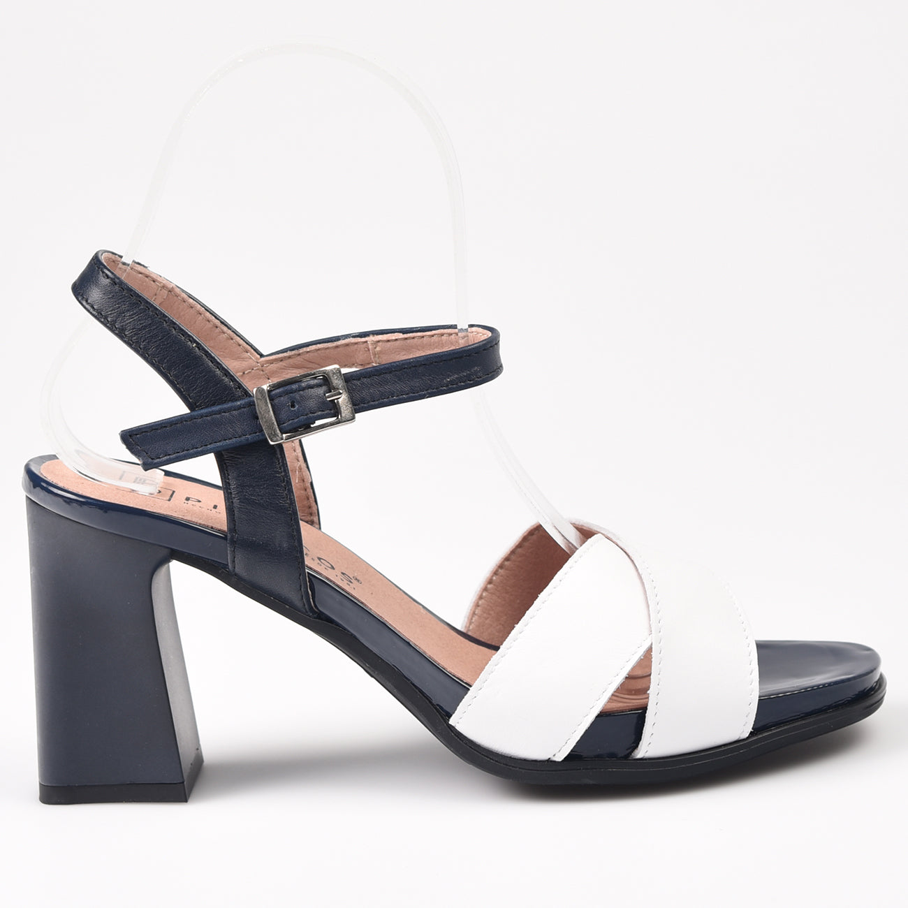 Sandalias Pitillos Pala Cruzada Tacón 5703 Marino - imagen 2