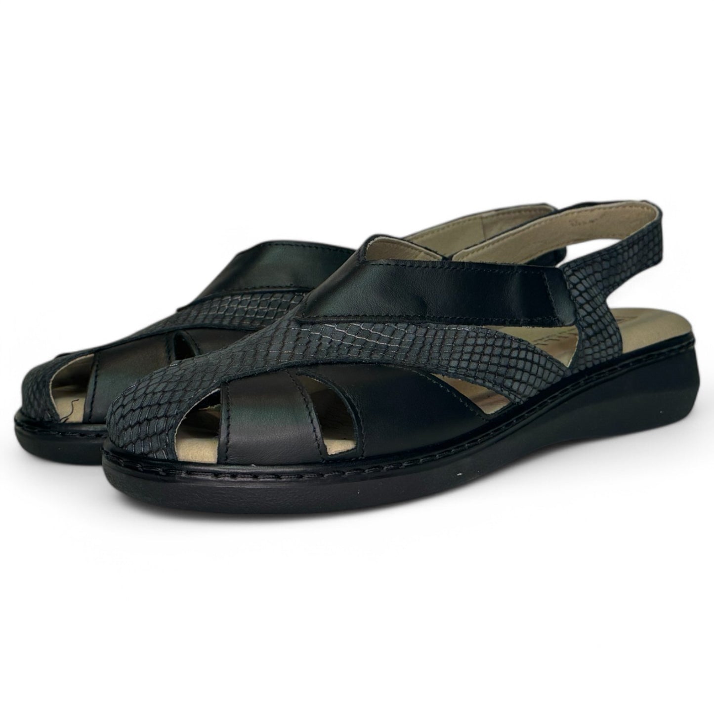 Sandalias Pitillos Plantilla Extraíble 10302 Negro - imagen 5