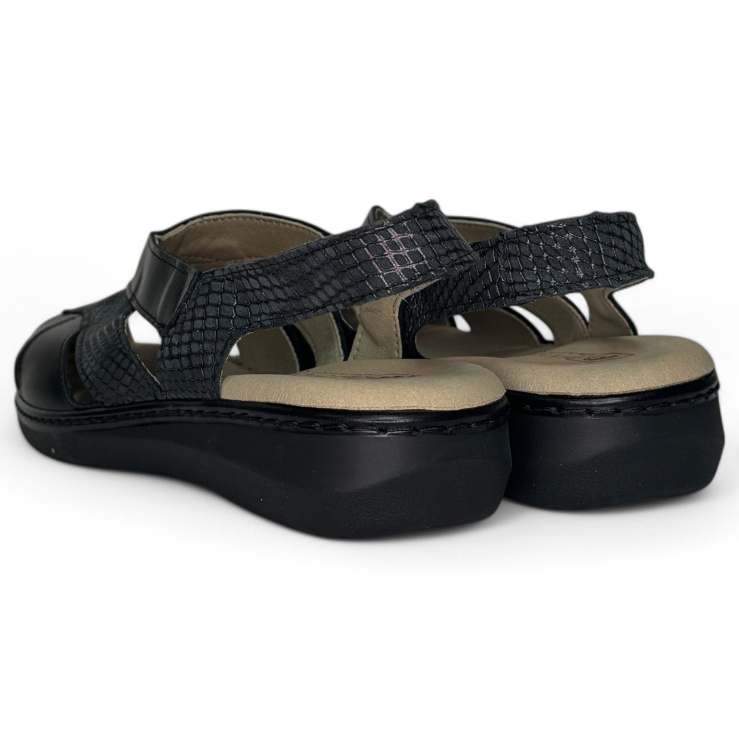 Sandalias Pitillos Plantilla Extraíble 10302 Negro - imagen 6