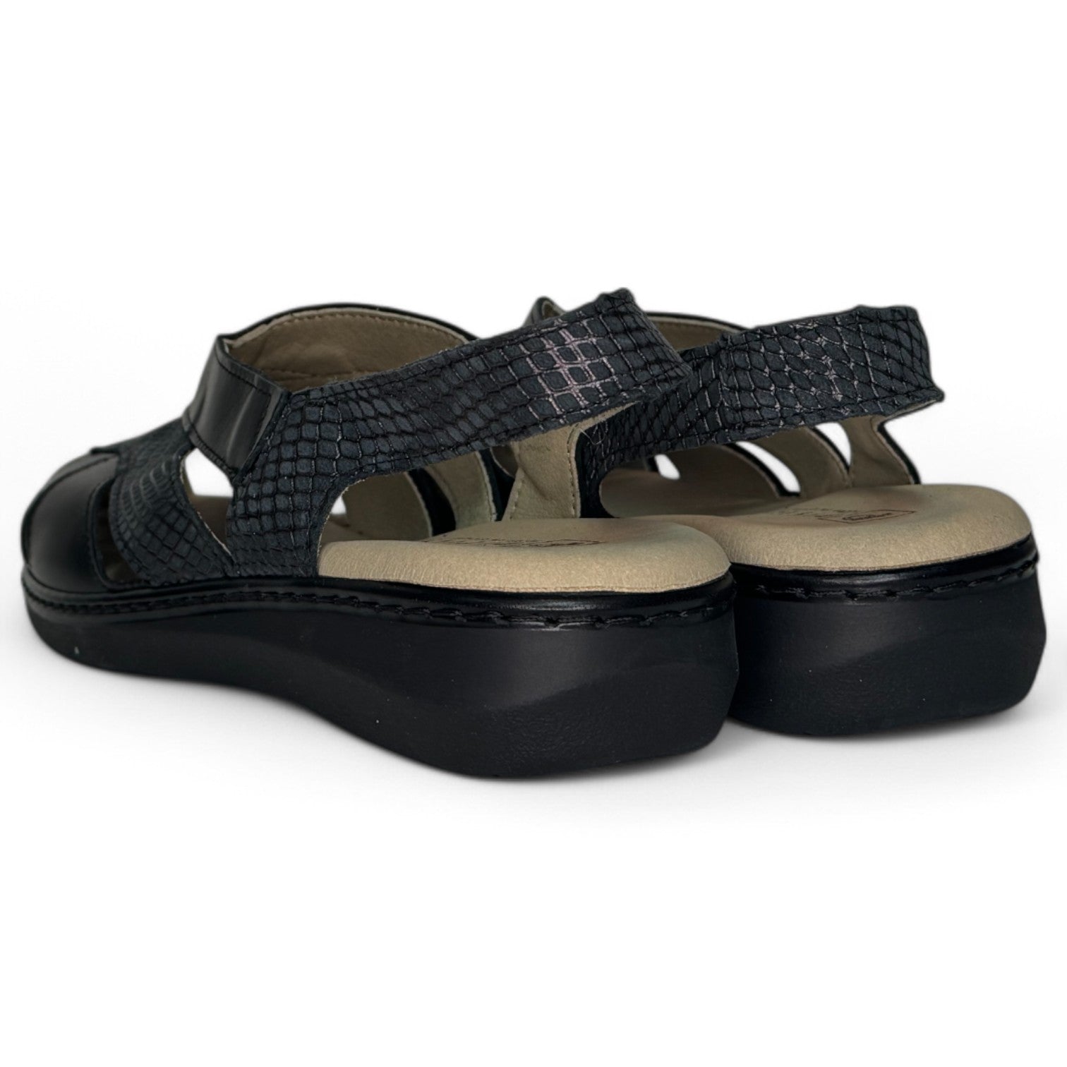 Sandalias Pitillos Plantilla Extraíble 10302 Negro - imagen 6