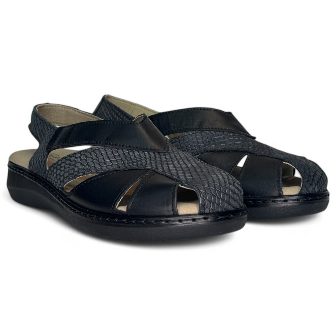 Sandalias Pitillos Plantilla Extraíble 10302 Negro - imagen 3