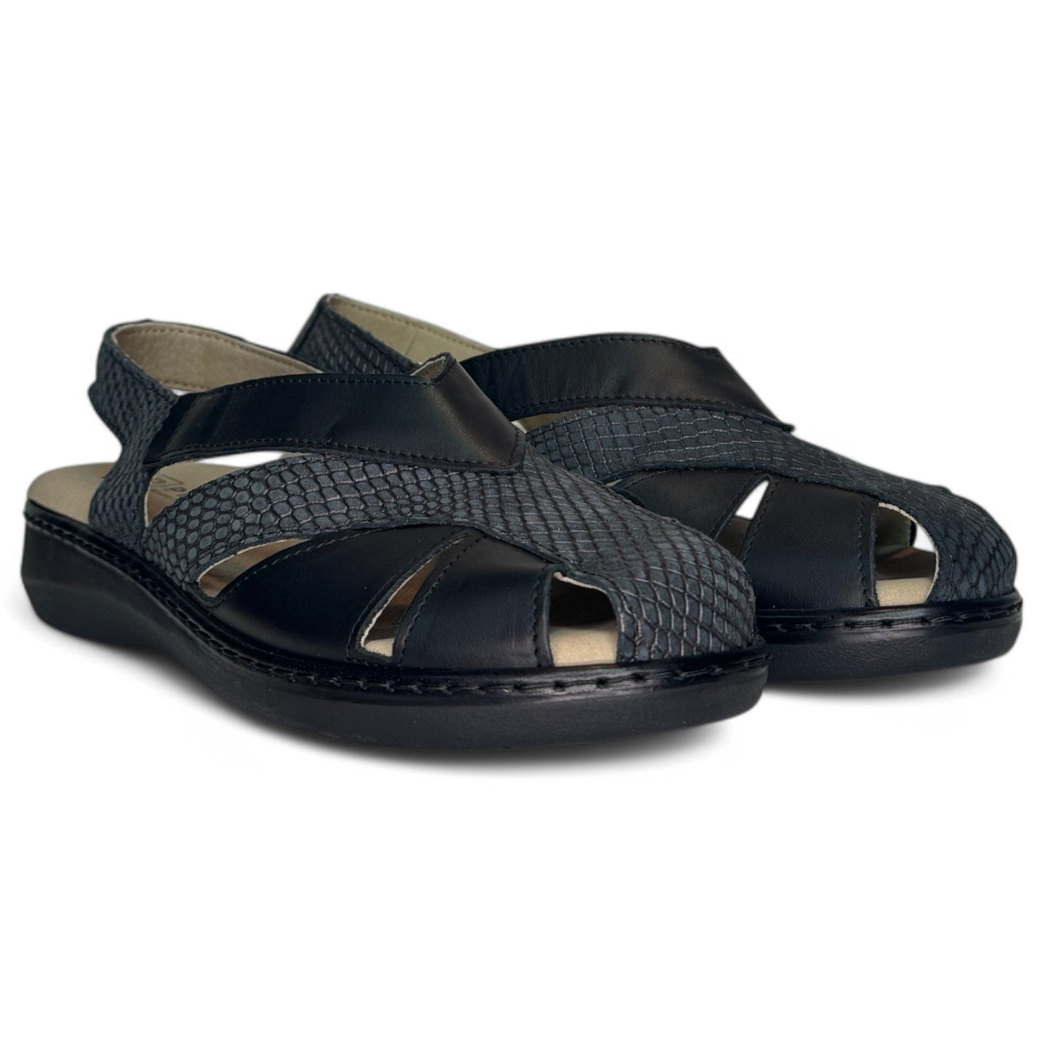Sandalias Pitillos Plantilla Extraíble 10302 Negro - imagen 3