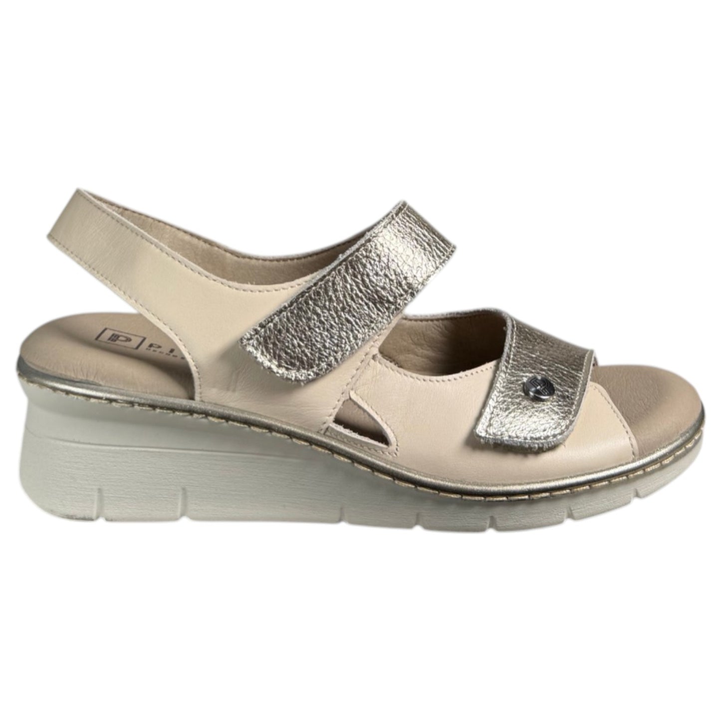 Sandalias Pitillos Plantilla Extraíble Velcros 11010 Crema - imagen 1