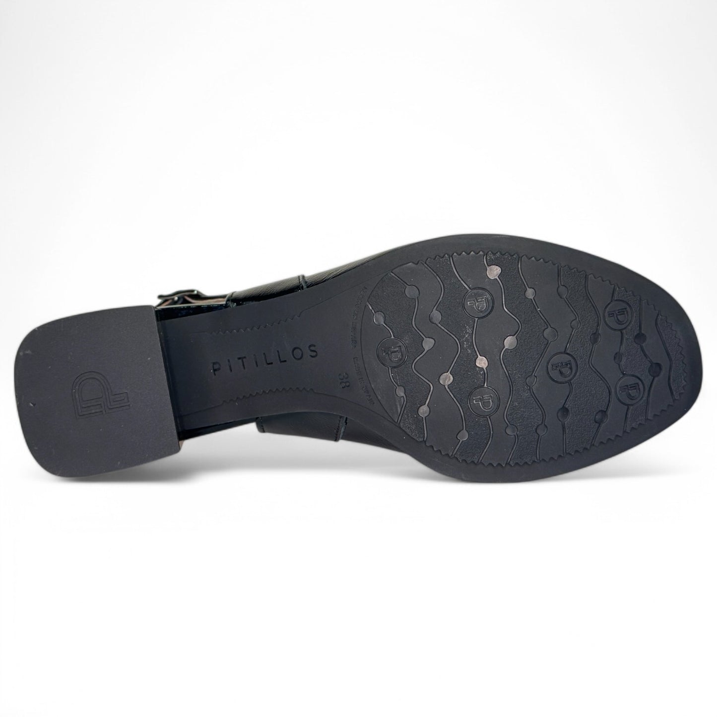 Sandalias Pitillos Tacón Charol 10536 Negro - imagen 7