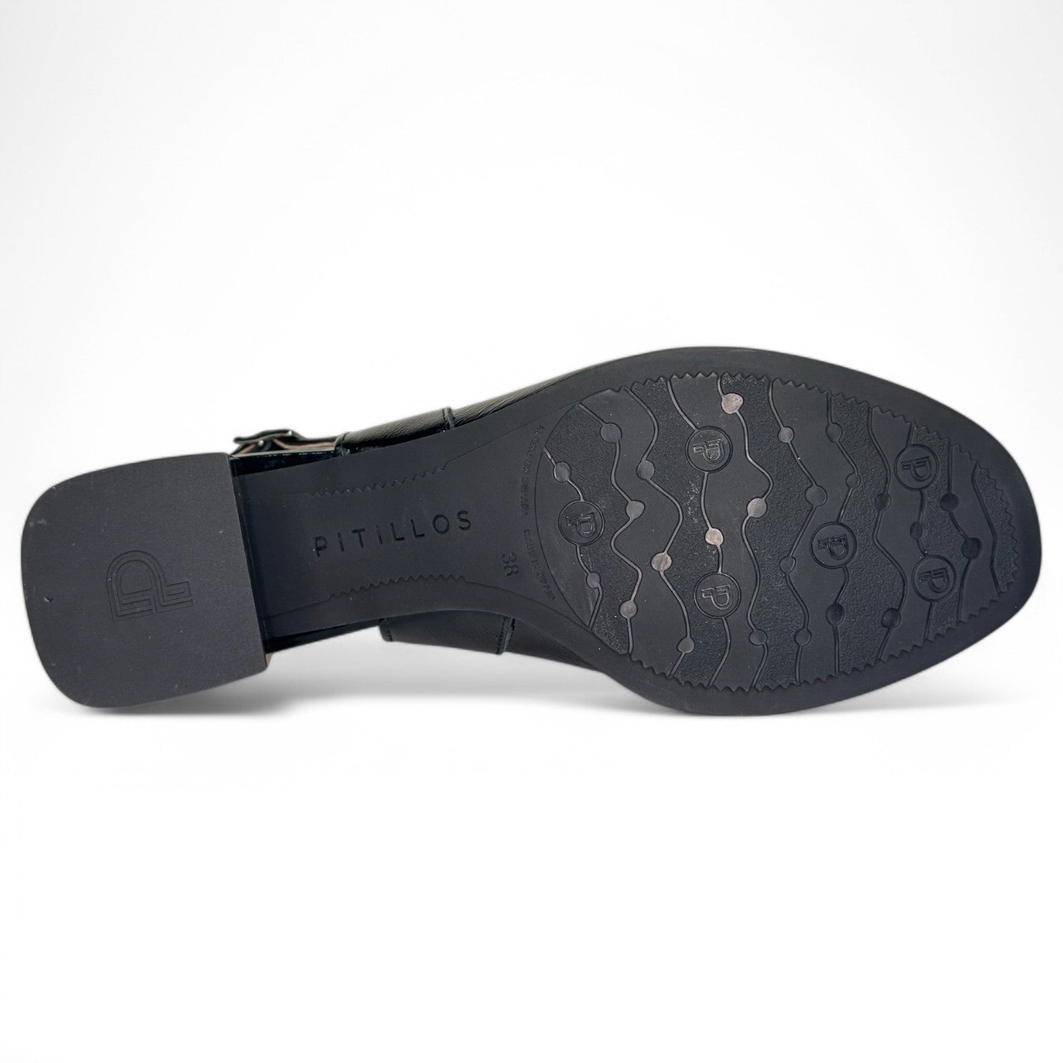 Sandalias Pitillos Tacón Charol 10536 Negro - imagen 7