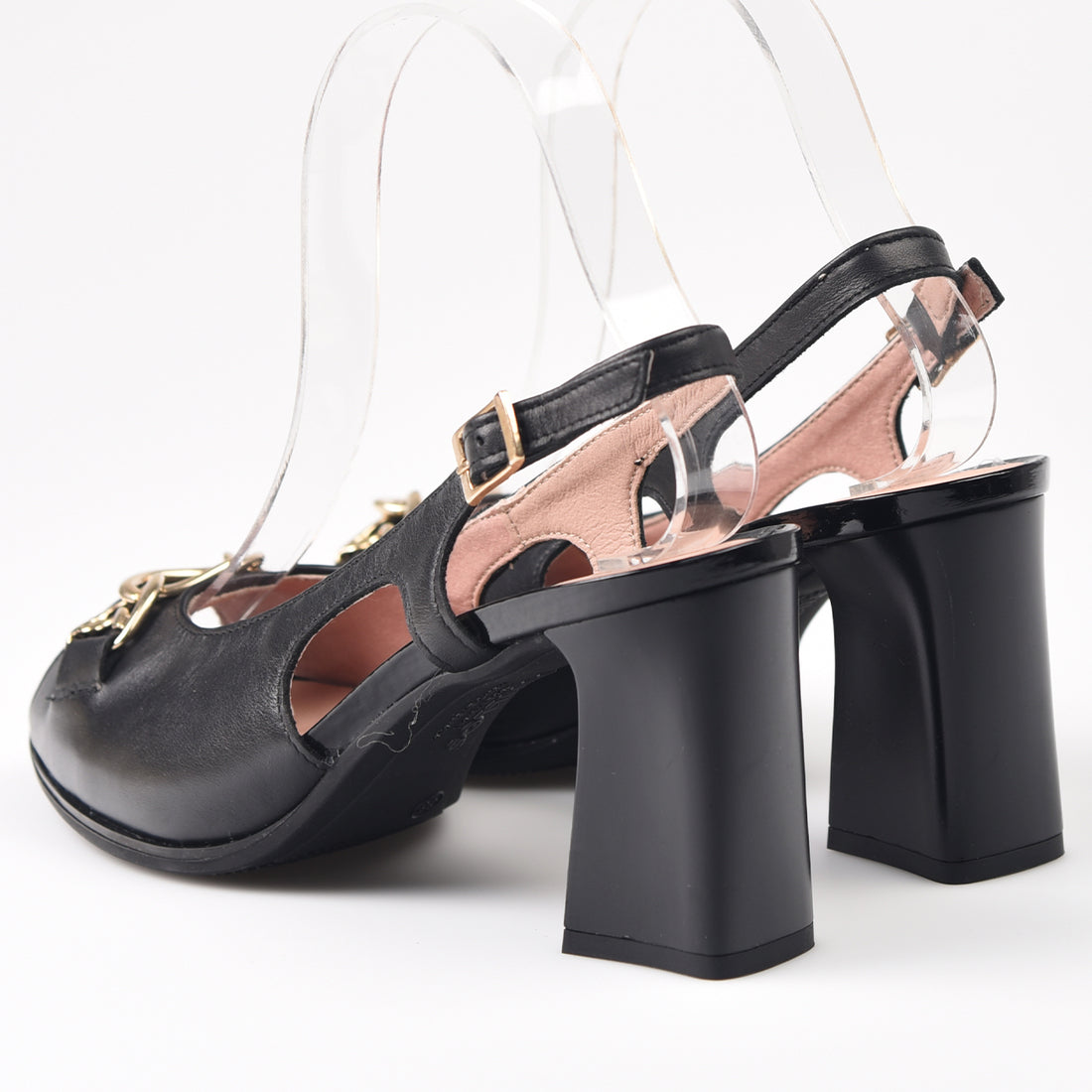 Sandalias Pitillos Tacón Hebilla 5704 Negro - imagen 4