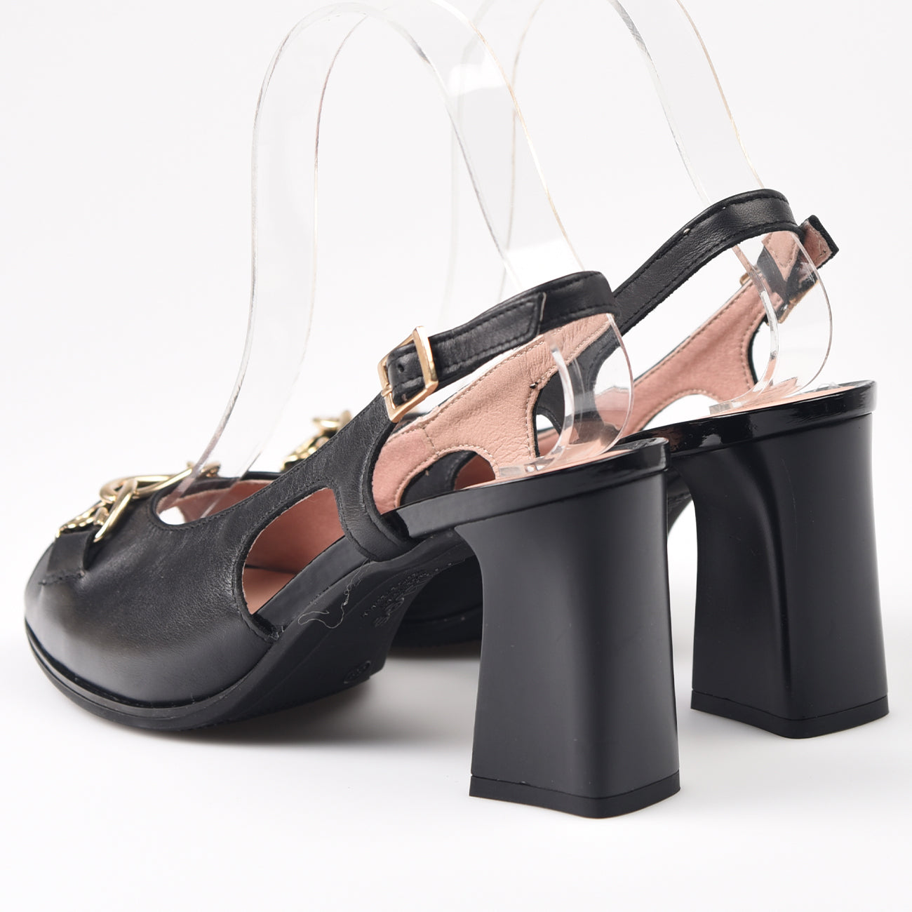 Sandalias Pitillos Tacón Hebilla 5704 Negro - imagen 4