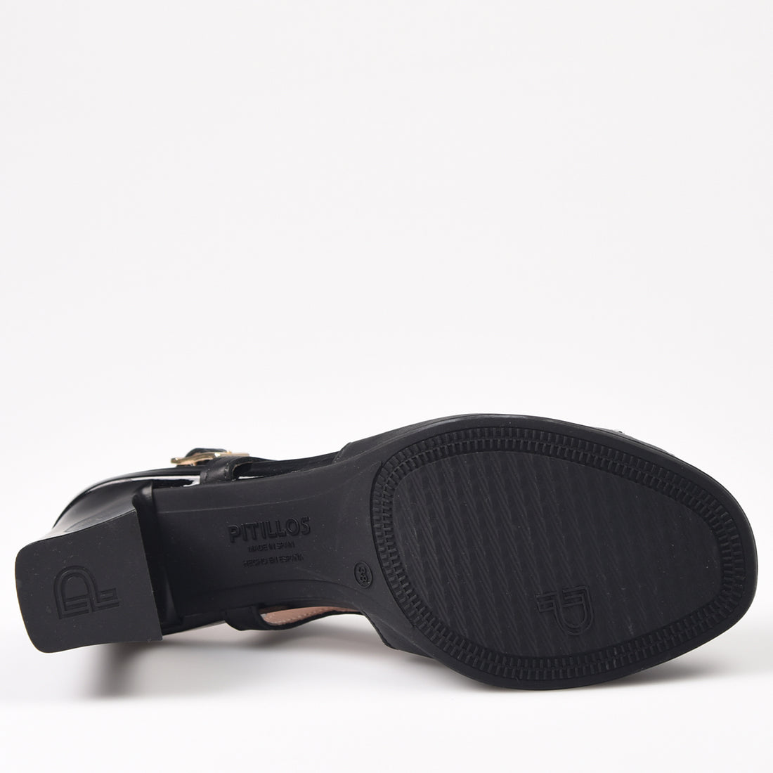 Sandalias Pitillos Tacón Hebilla 5704 Negro - imagen 5