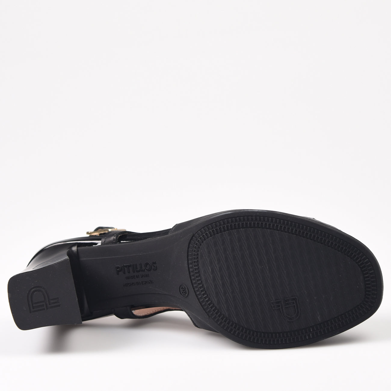Sandalias Pitillos Tacón Hebilla 5704 Negro - imagen 5