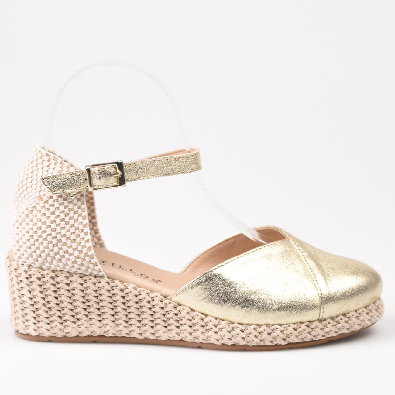 Sandalias Pitillos Valenciana Laminada 5561 Oro - imagen 2