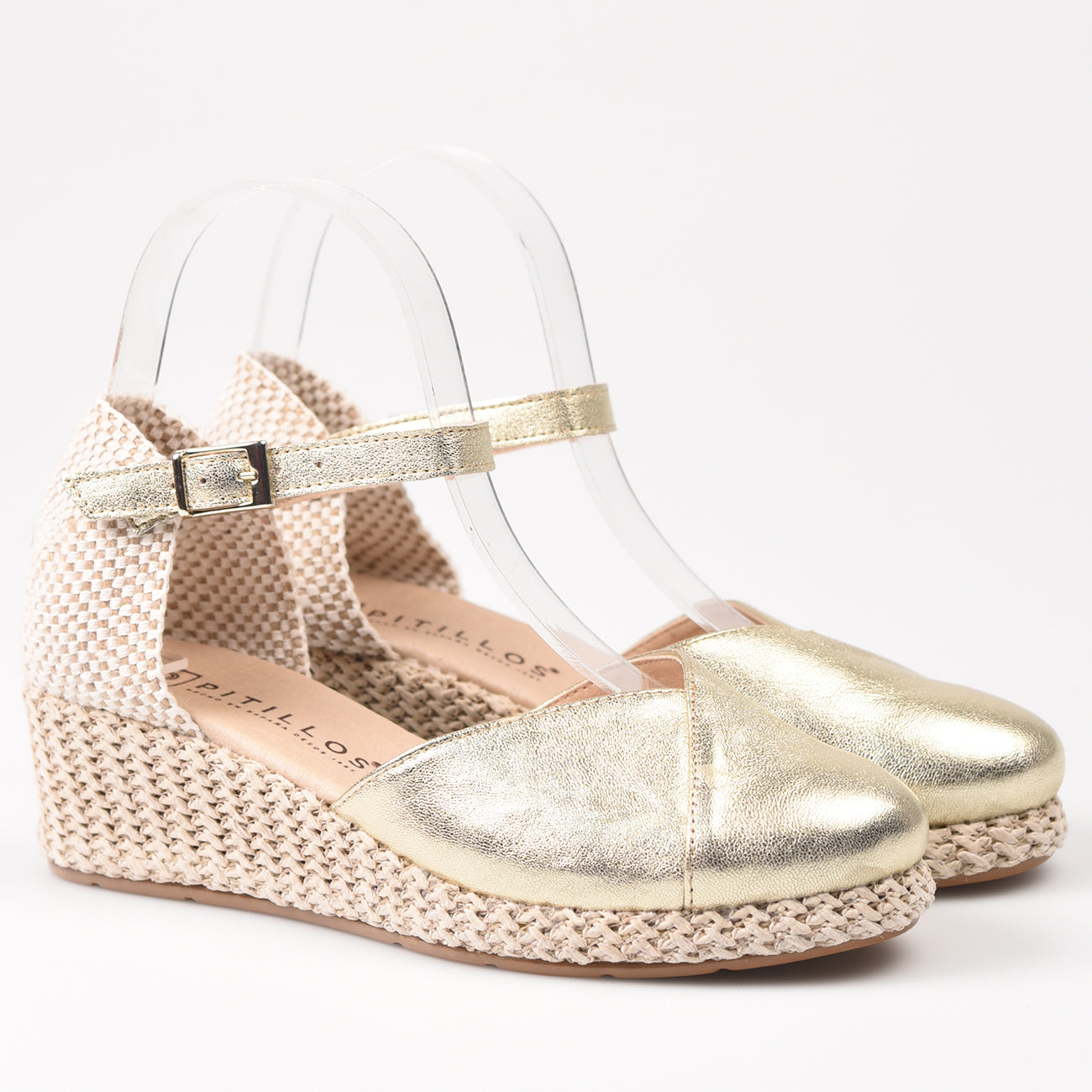 Sandalias Pitillos Valenciana Laminada 5561 Oro - imagen 4