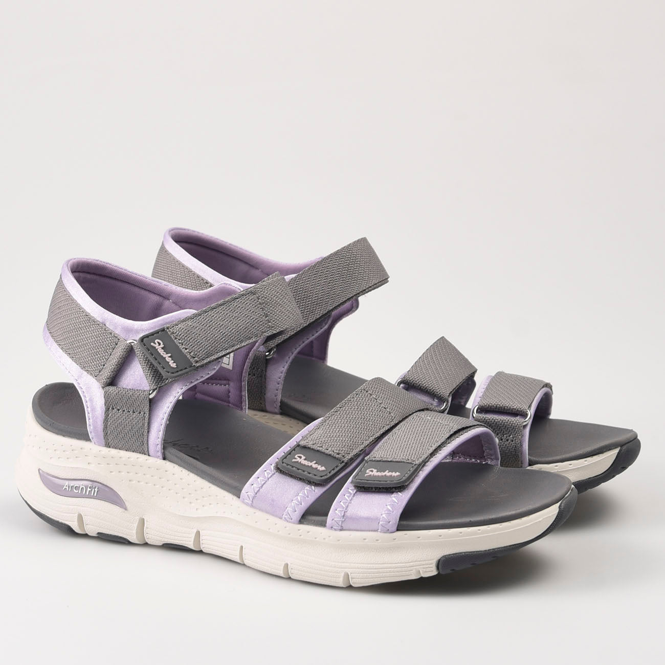 Sandalias Skechers Arch Fit - Fresh Bloom 119305 Gris - imagen 2