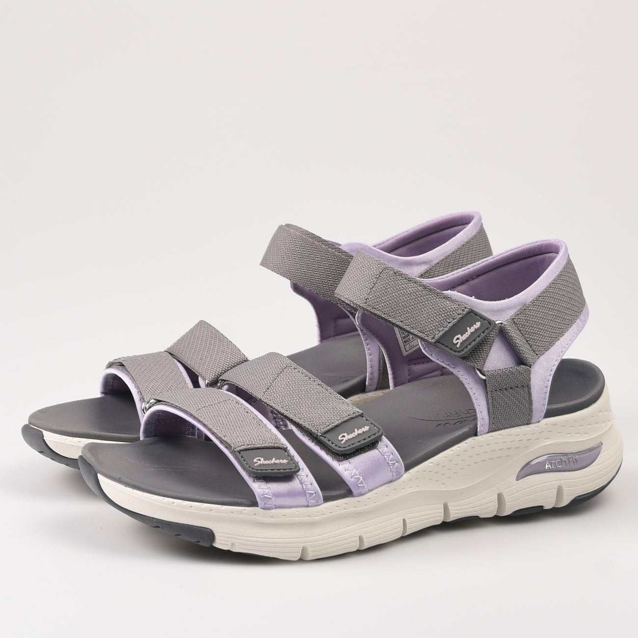 Sandalias Skechers Arch Fit - Fresh Bloom 119305 Gris - imagen 3