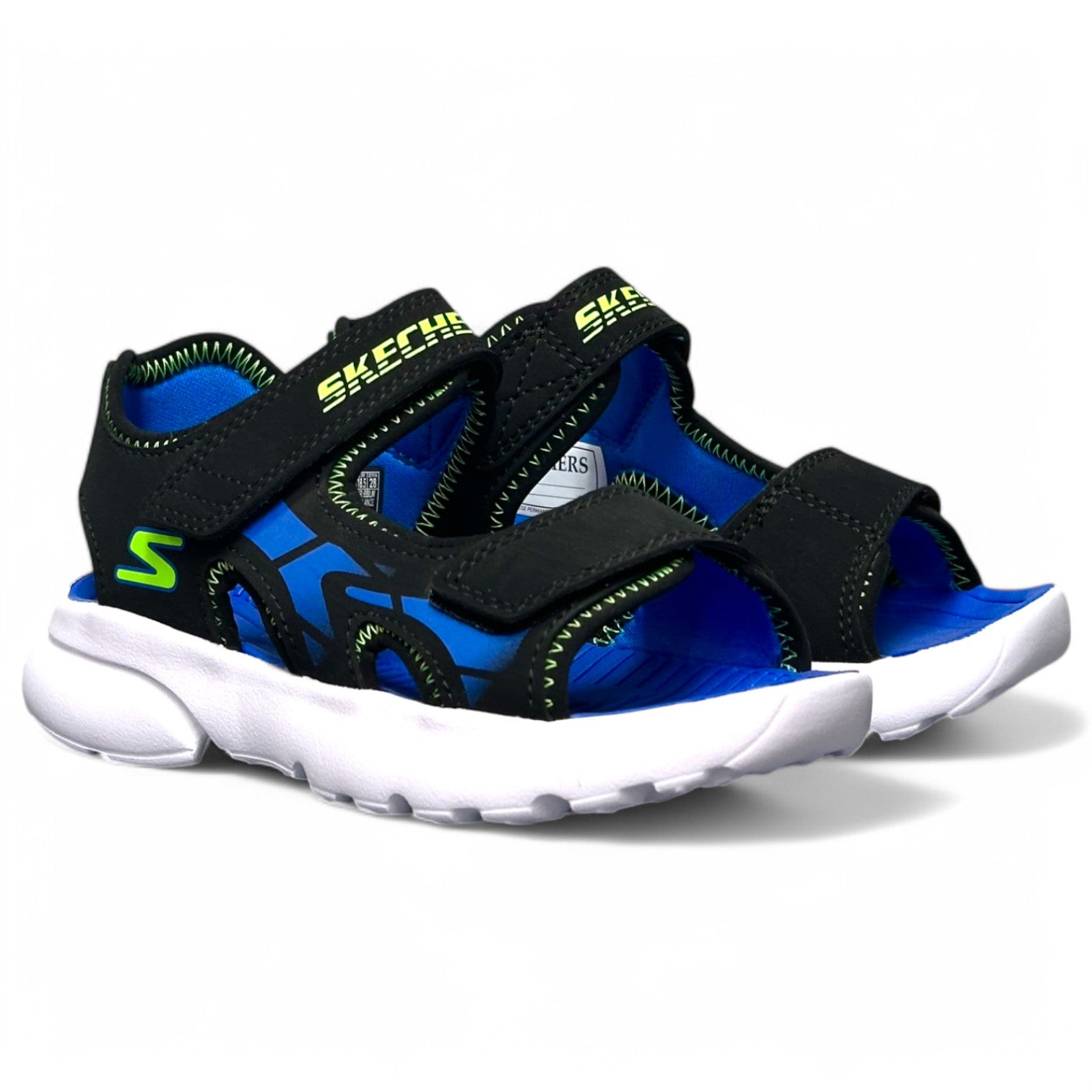 Sandalias Skechers Razor Splash - Aqua Buddies 406513L Negro Lima - imagen 2