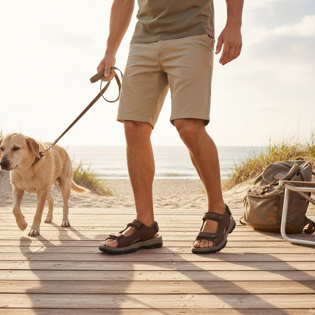 Sandalias Skechers Relaxed Fit: Tresmen - Garo 204105 Chocolate - imagen 2