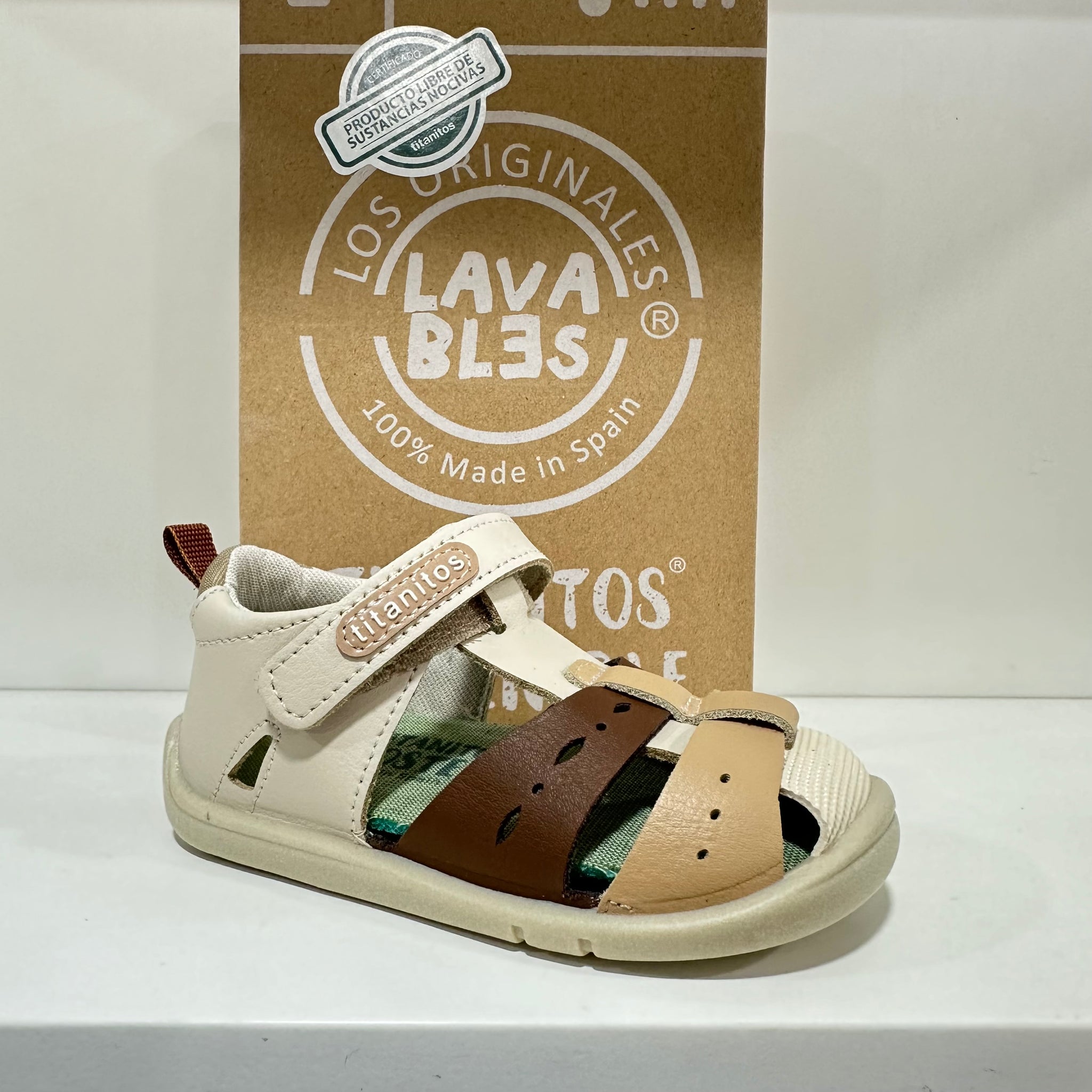Sandalias Titanitos Respetuosas Evo B500 Beig - imagen 2