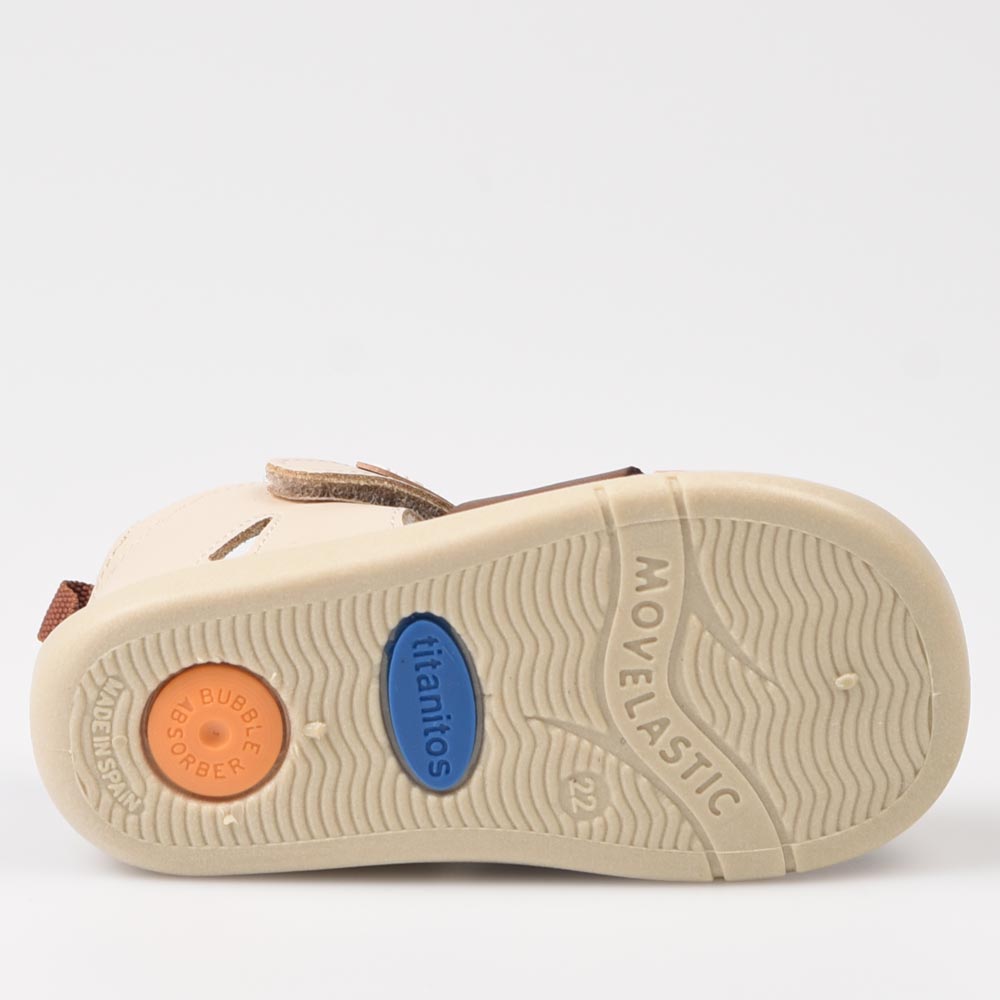 Sandalias Titanitos Respetuosas Evo B500 Beig - imagen 6