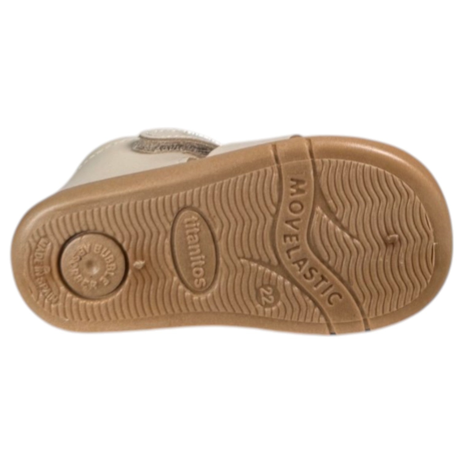 Sandalias Titanitos Respetuosas Félix L500 Crema Caramelo - imagen 7