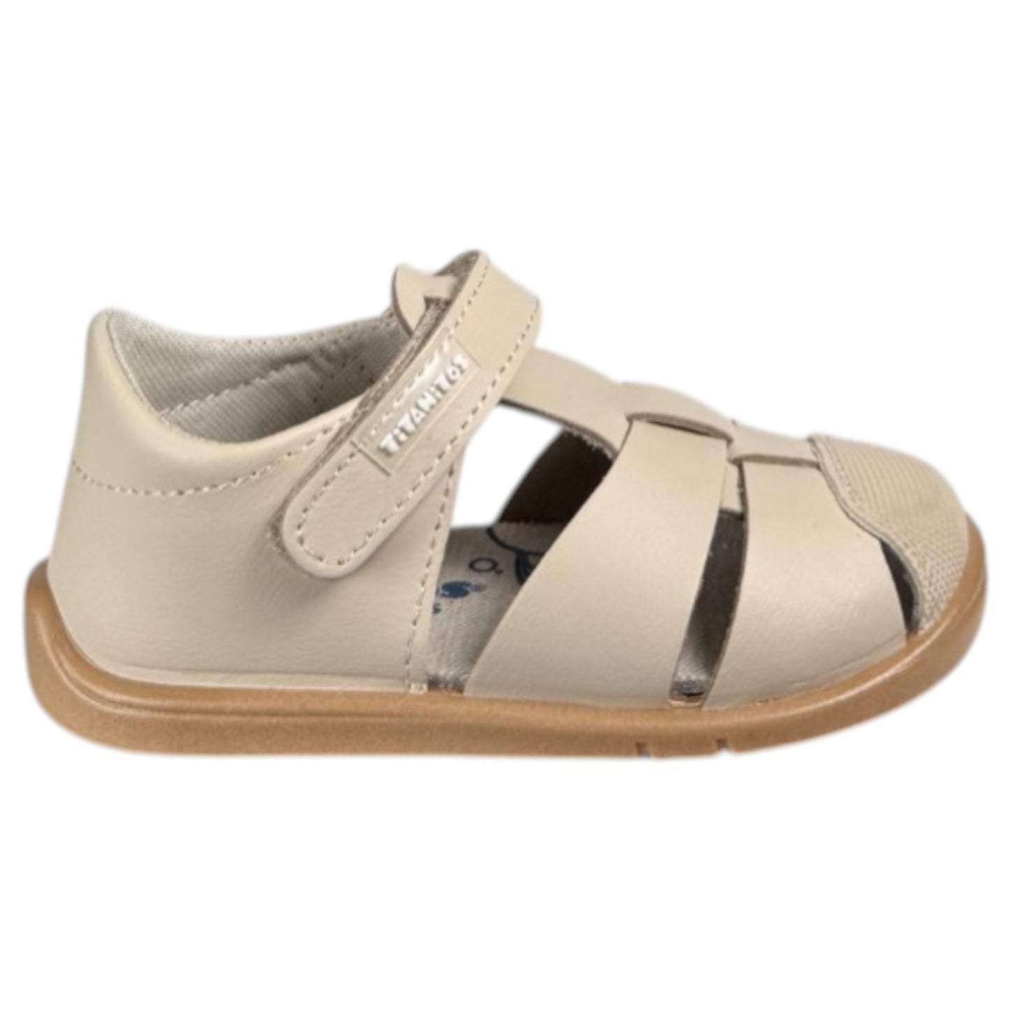 Sandalias Titanitos Respetuosas Félix L500 Crema Caramelo - imagen 1