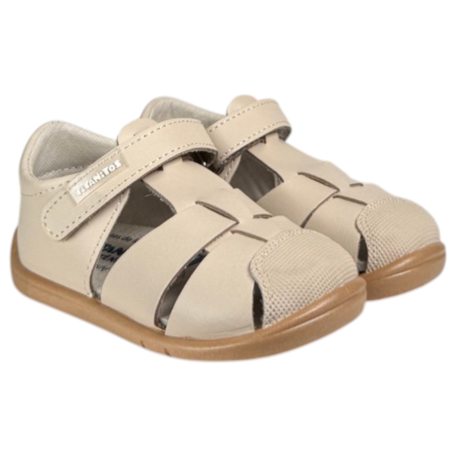 Sandalias Titanitos Respetuosas Félix L500 Crema Caramelo - imagen 3