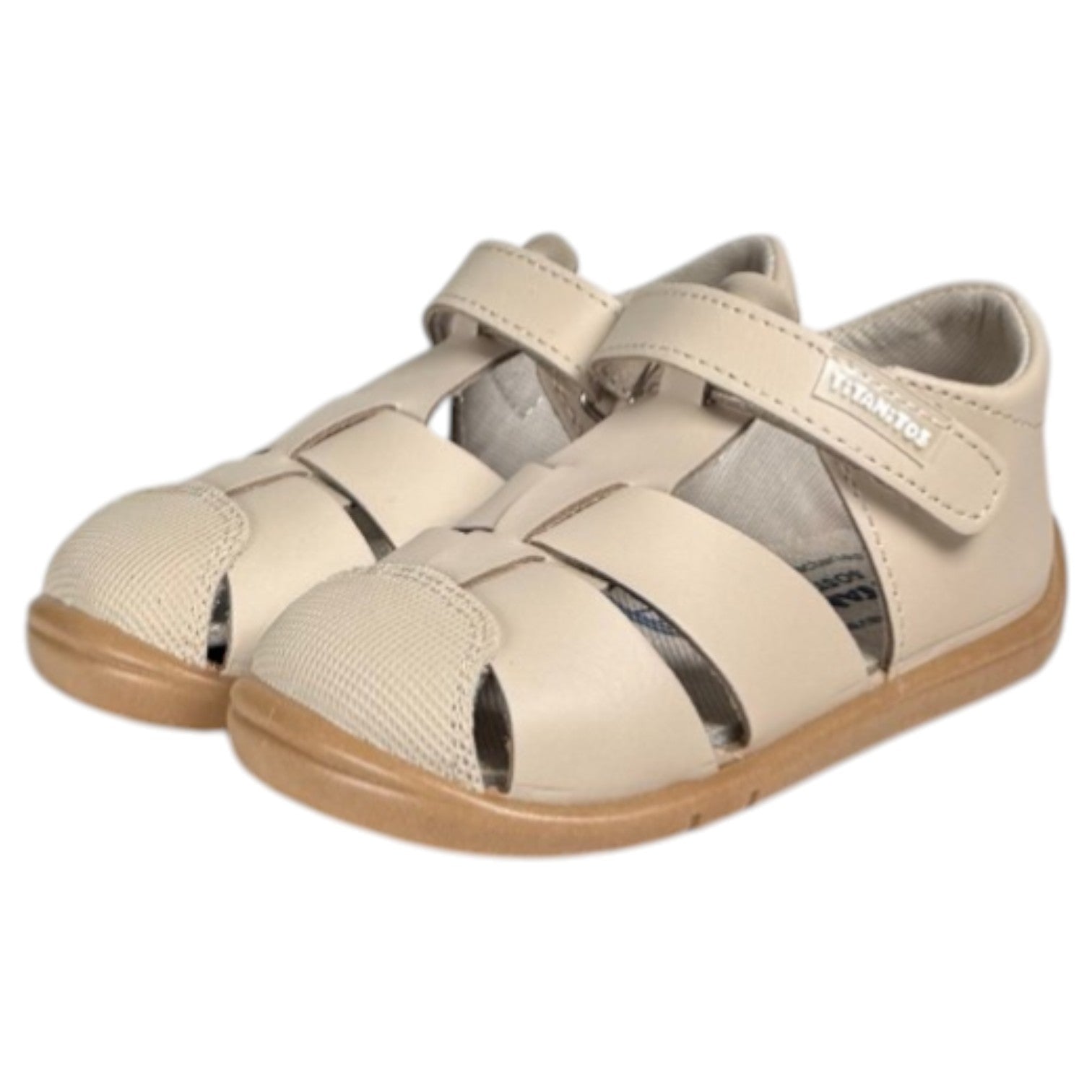 Sandalias Titanitos Respetuosas Félix L500 Crema Caramelo - imagen 5