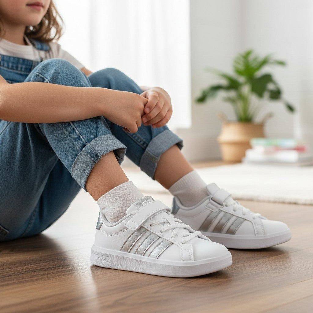 Zapatillas adidas Grand Court 3.0 JP9368 Blanco Plata - imagen 2
