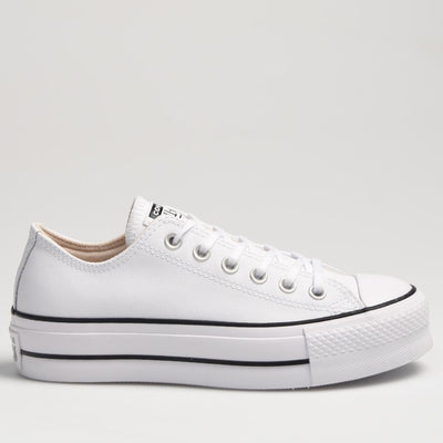 Zapatillas Converse Chuck Taylor All Star Platform Clean Leather 561680 Blanco