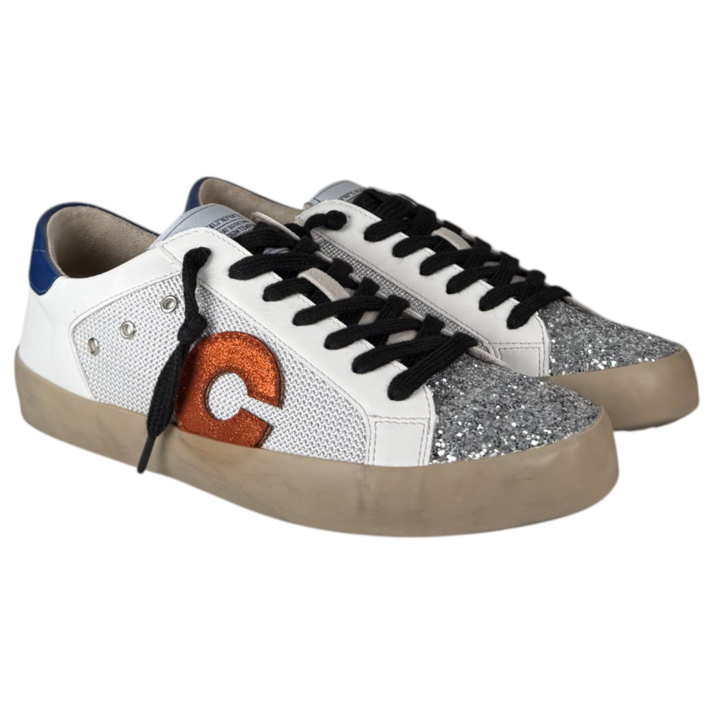 Zapatillas Corina C M4037 Glitter Naranja Azul - imagen 2