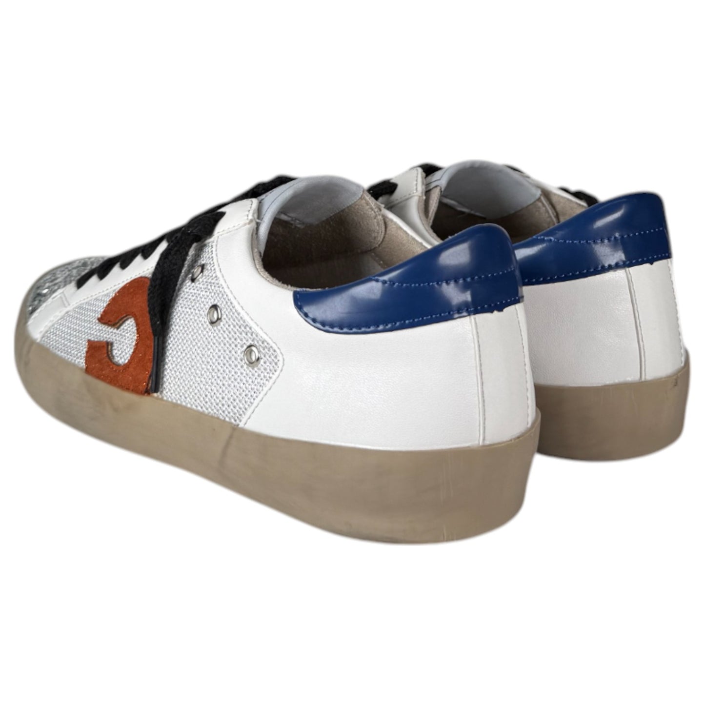 Zapatillas Corina C M4037 Glitter Naranja Azul - imagen 4