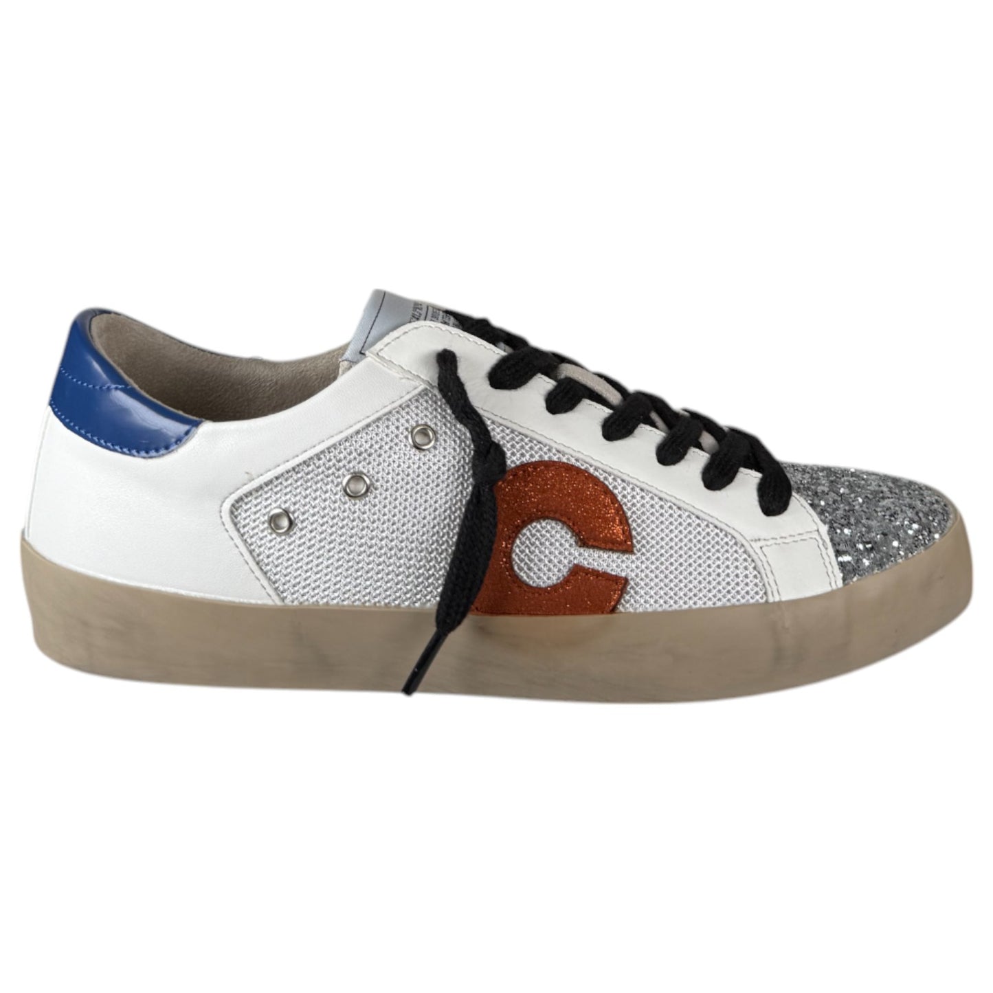 Zapatillas Corina C M4037 Glitter Naranja Azul - imagen 1