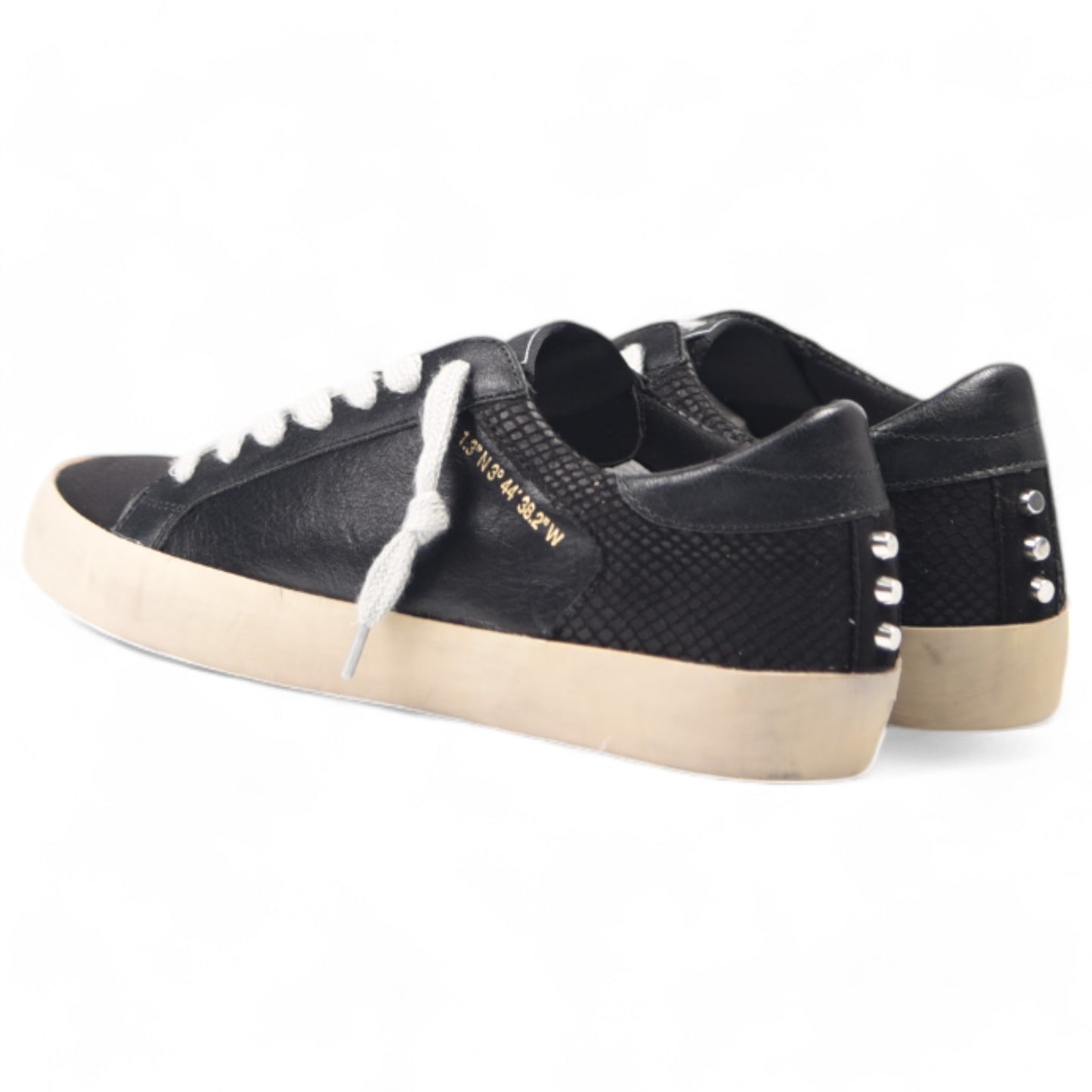 Zapatillas Corina Coordenadas Tachas M4501 Negro - imagen 4