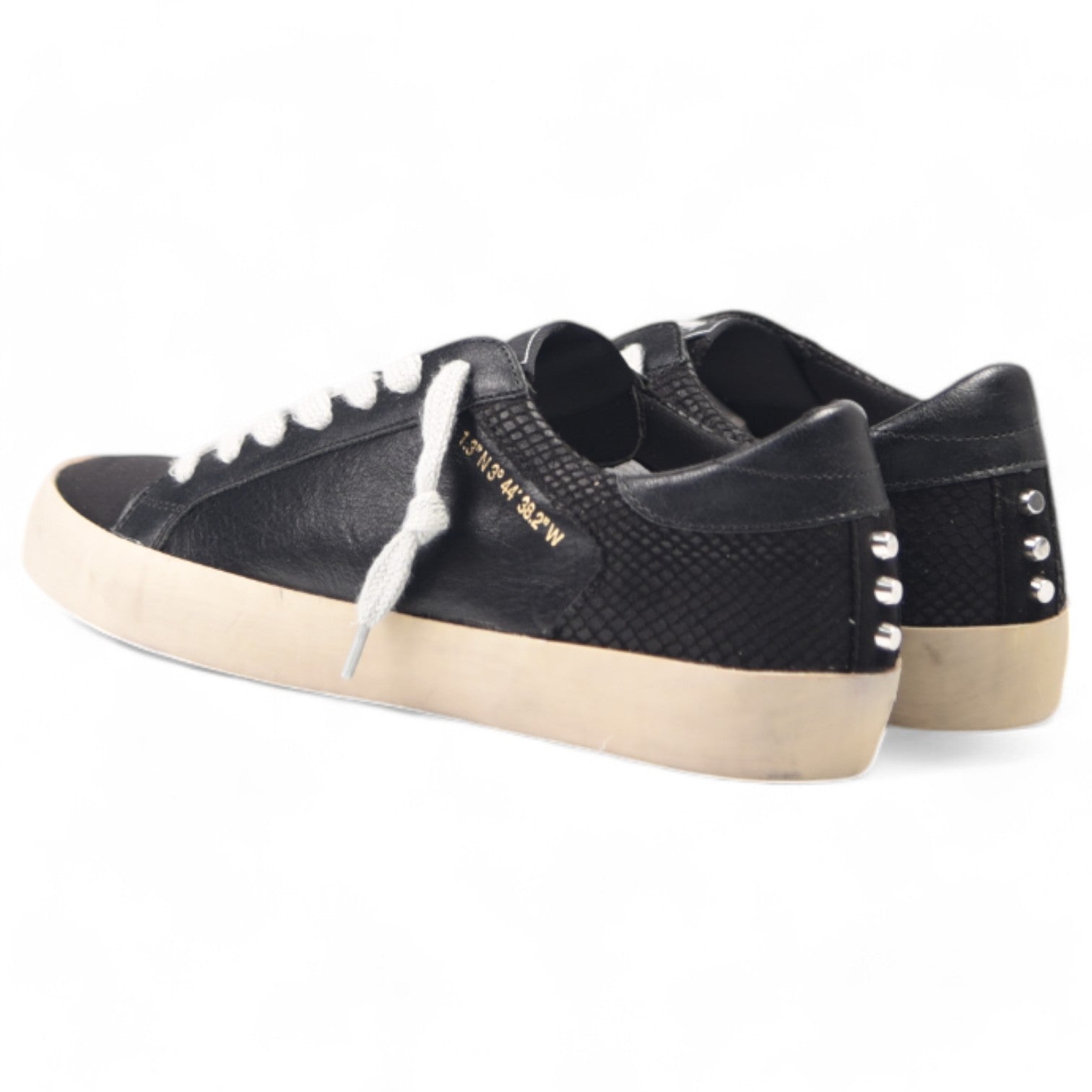 Zapatillas Corina Coordenadas Tachas M4501 Negro - imagen 4