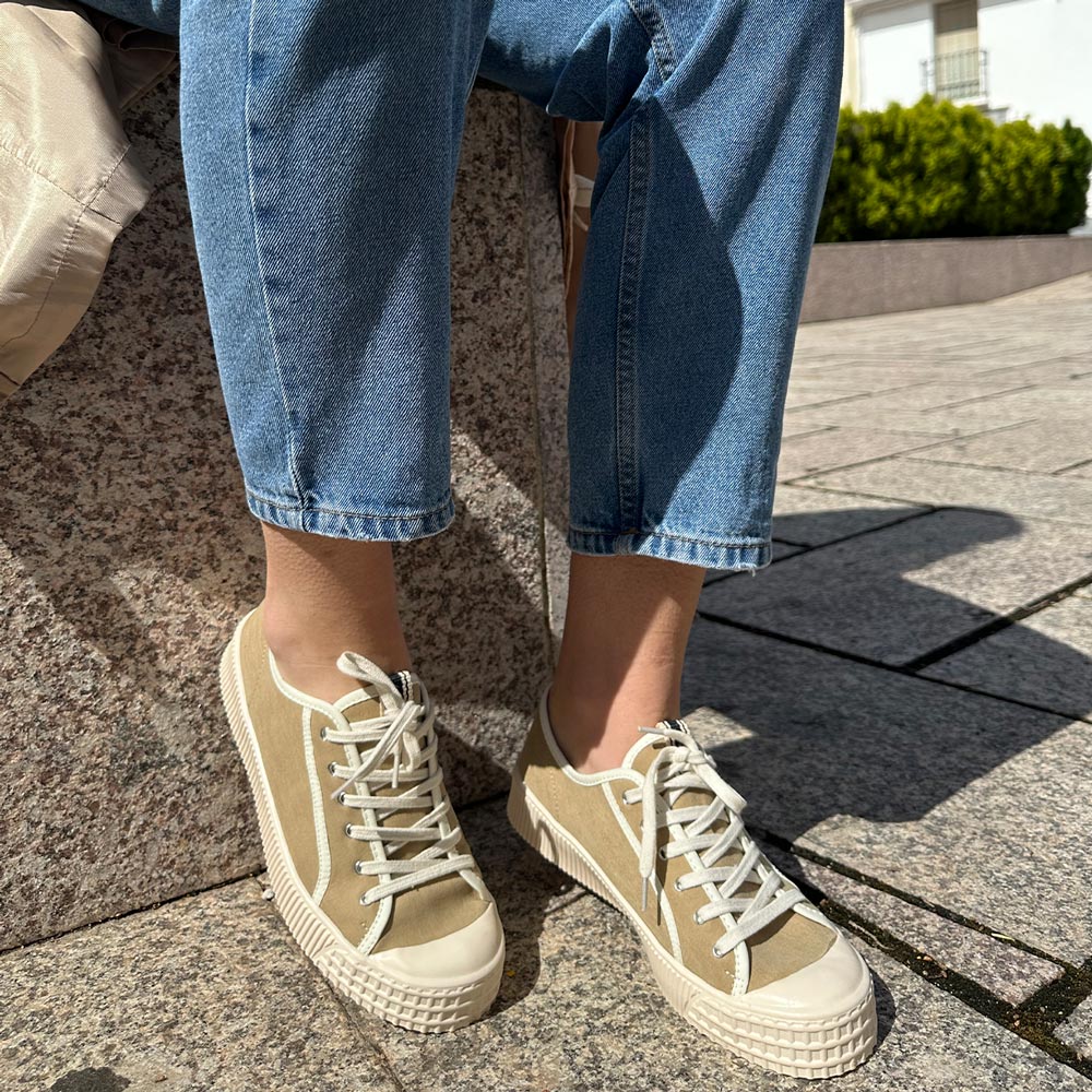 Zapatillas Corina Lona M5055 Camel - imagen 3