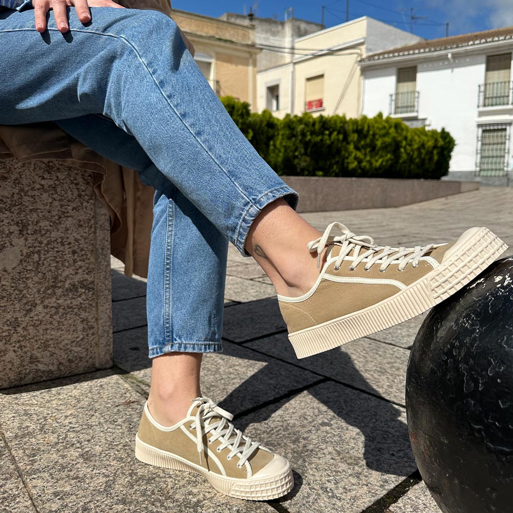 Zapatillas Corina Lona M5055 Camel - imagen 2