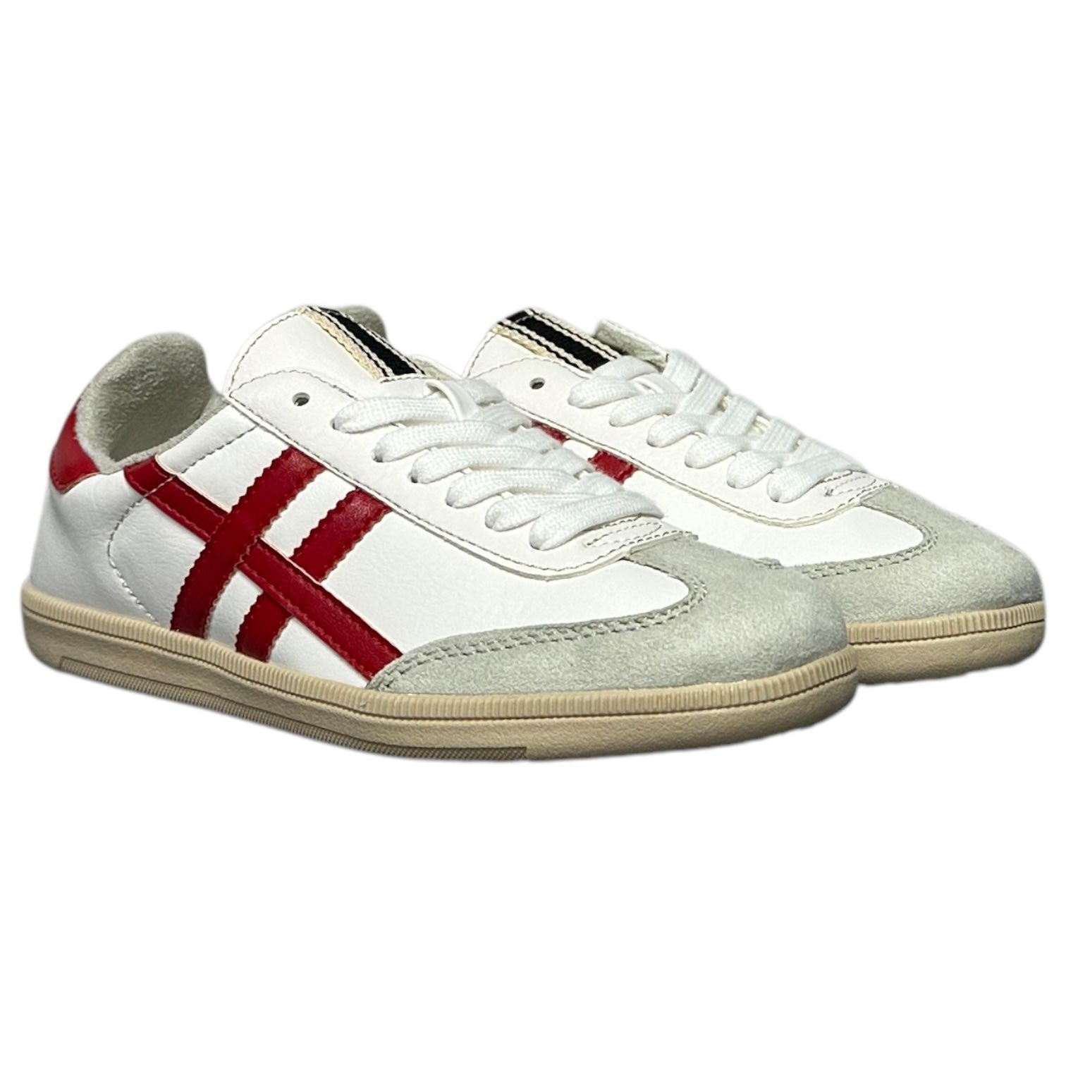 Zapatillas Corina M5075 Blanco Rojo - imagen 3