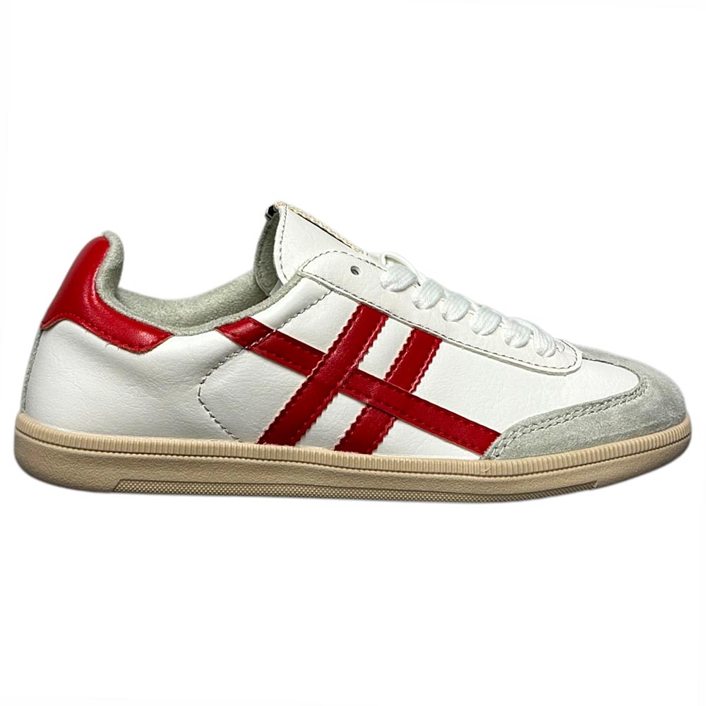 Zapatillas Corina M5075 Blanco Rojo - imagen 1