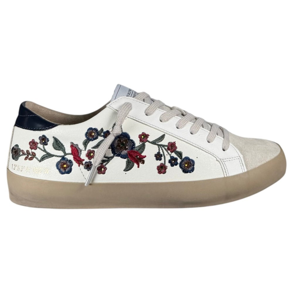 Zapatillas Corina Retro Flores M5042 Azul - imagen 1