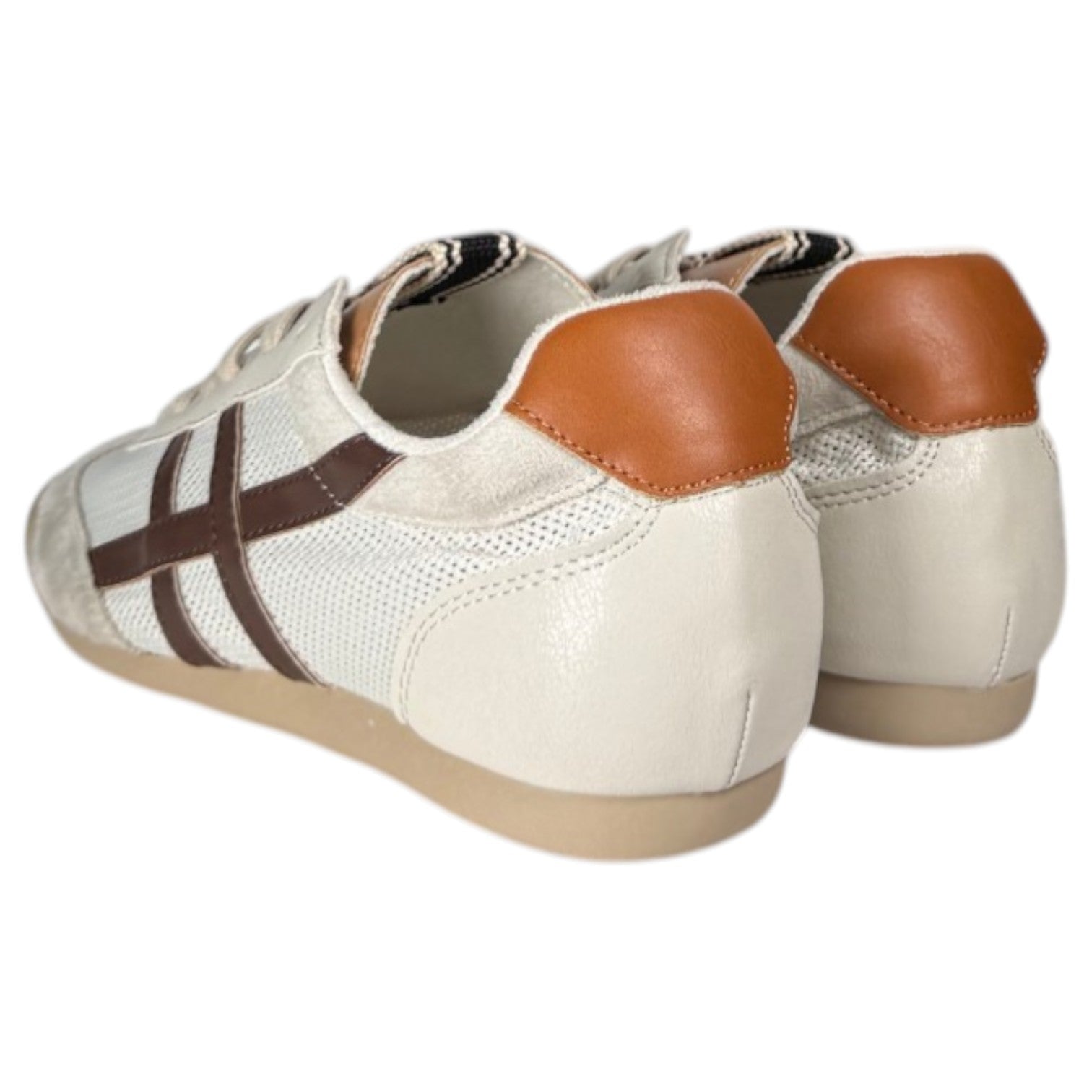 Zapatillas Corina Retro M6035 Beige Café - imagen 6