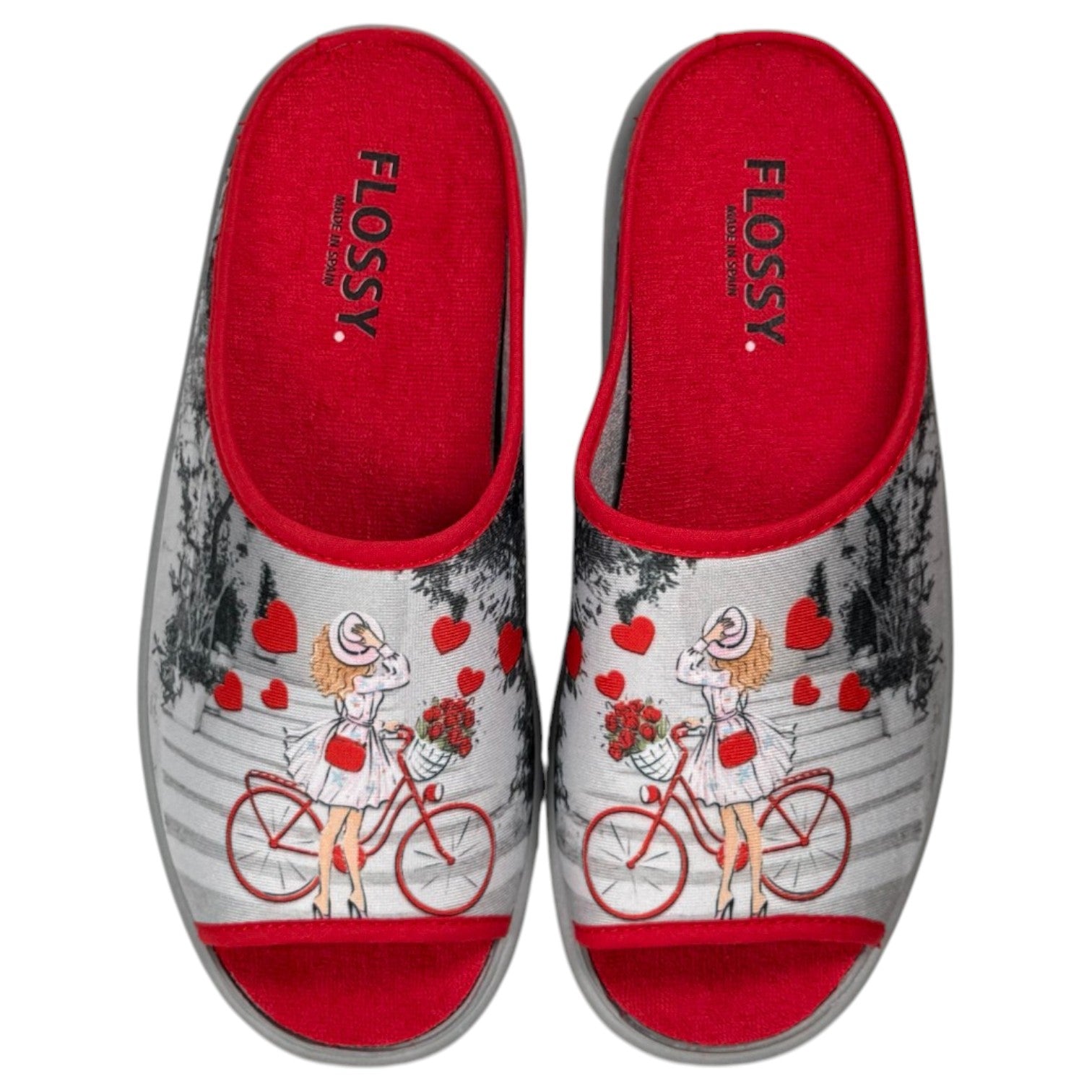 Zapatillas de Casa Flossy Chica Bici 26-349 Rojo - imagen 1