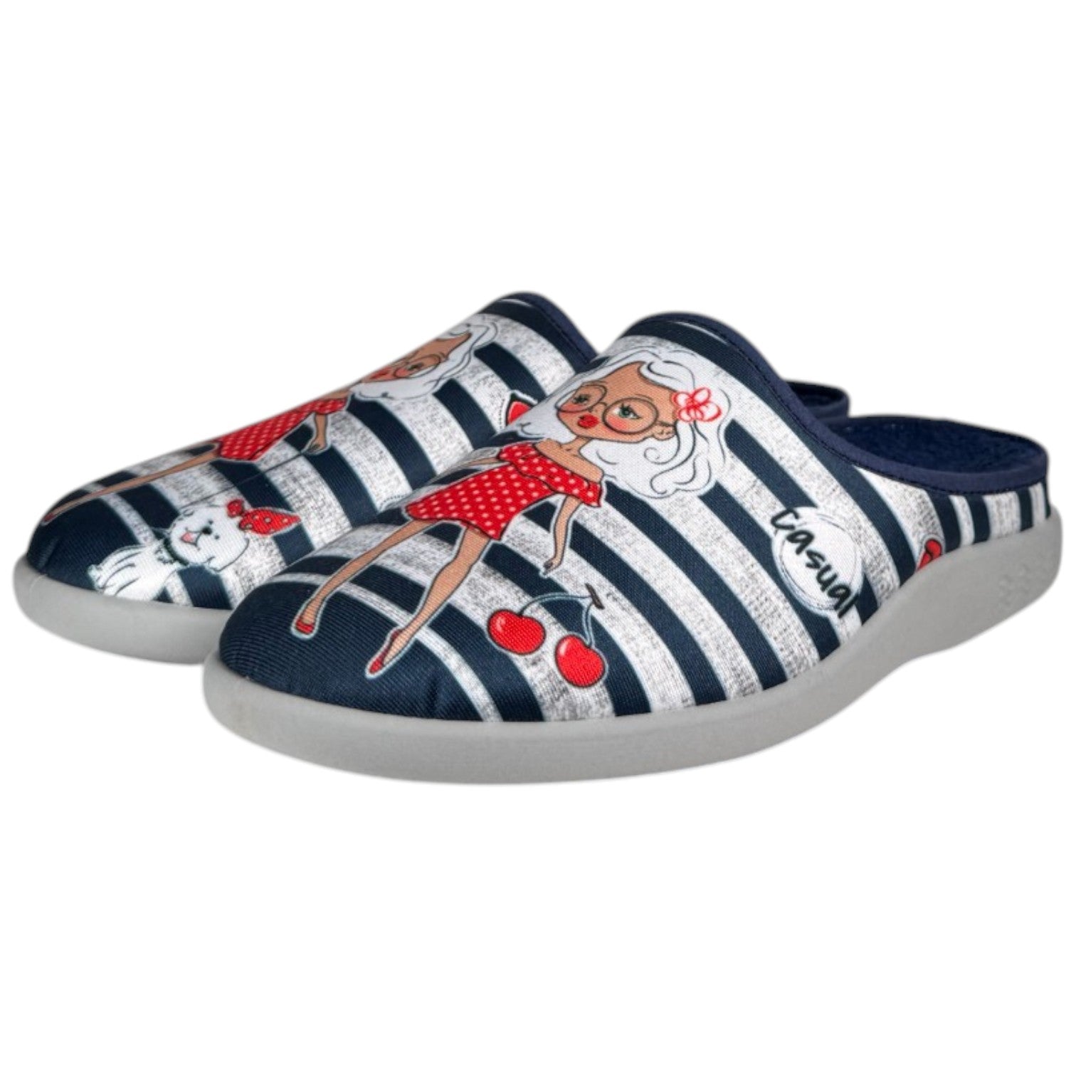 Zapatillas de Casa Flossy Chica Rayas 26-343 Marino - imagen 5