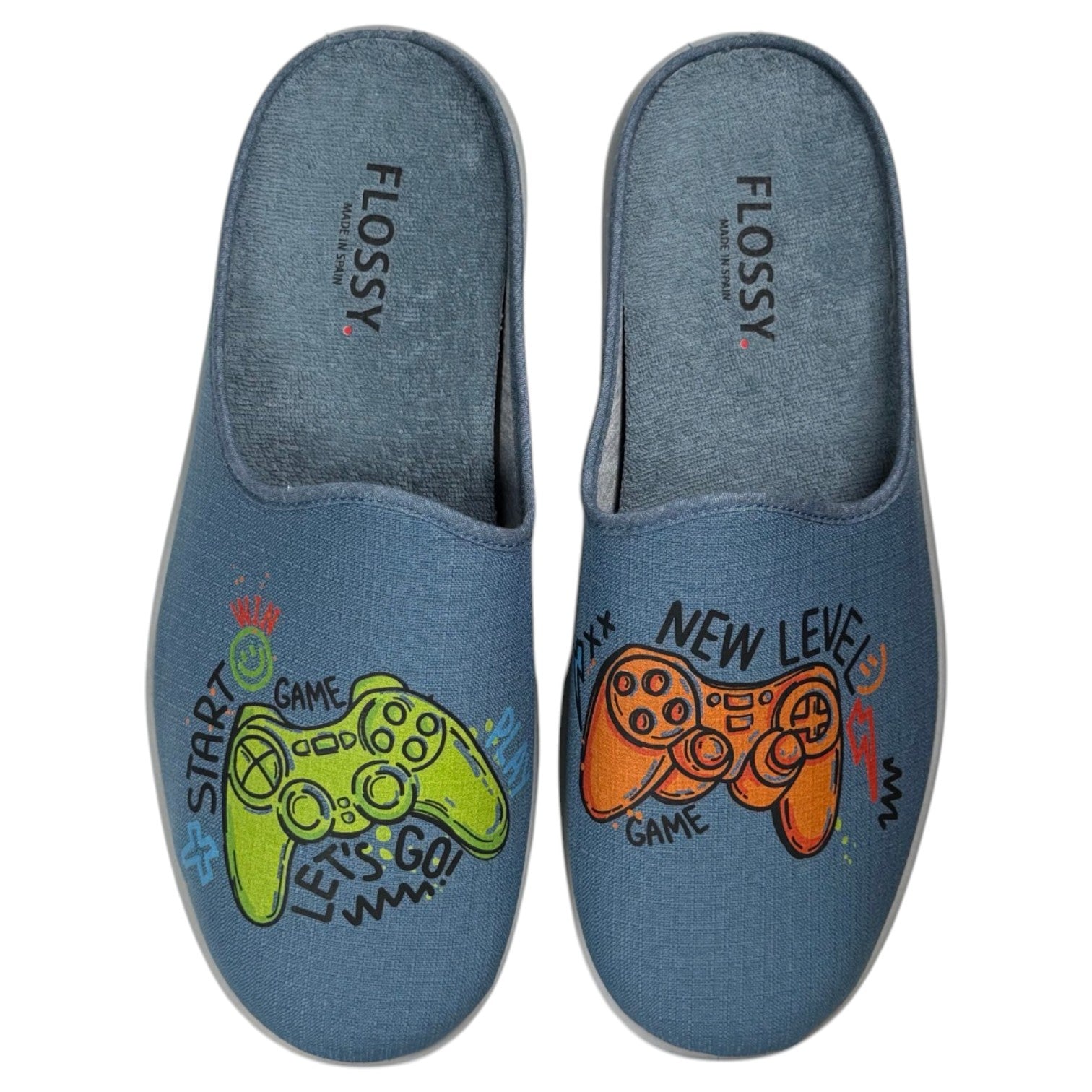 Zapatillas de Casa Flossy Game 27-216 Tejano - imagen 1