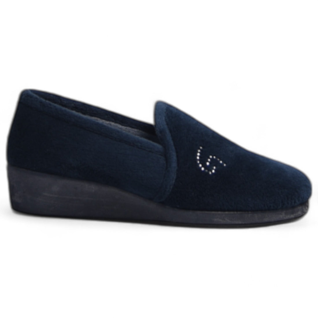 Zapatillas de Casa Garzón Cerradas Perlas 1424.247 Marino - imagen 2