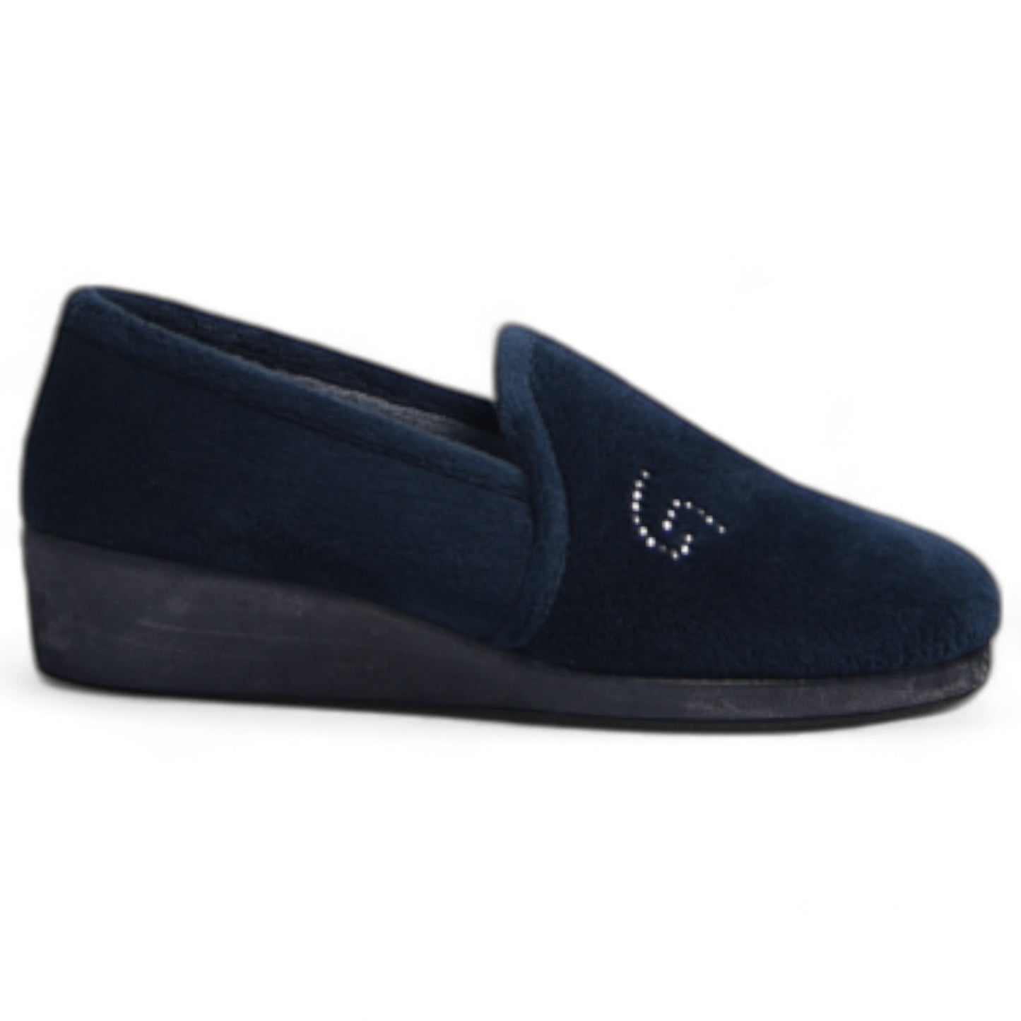 Zapatillas de Casa Garzón Cerradas Perlas 1424.247 Marino - imagen 2